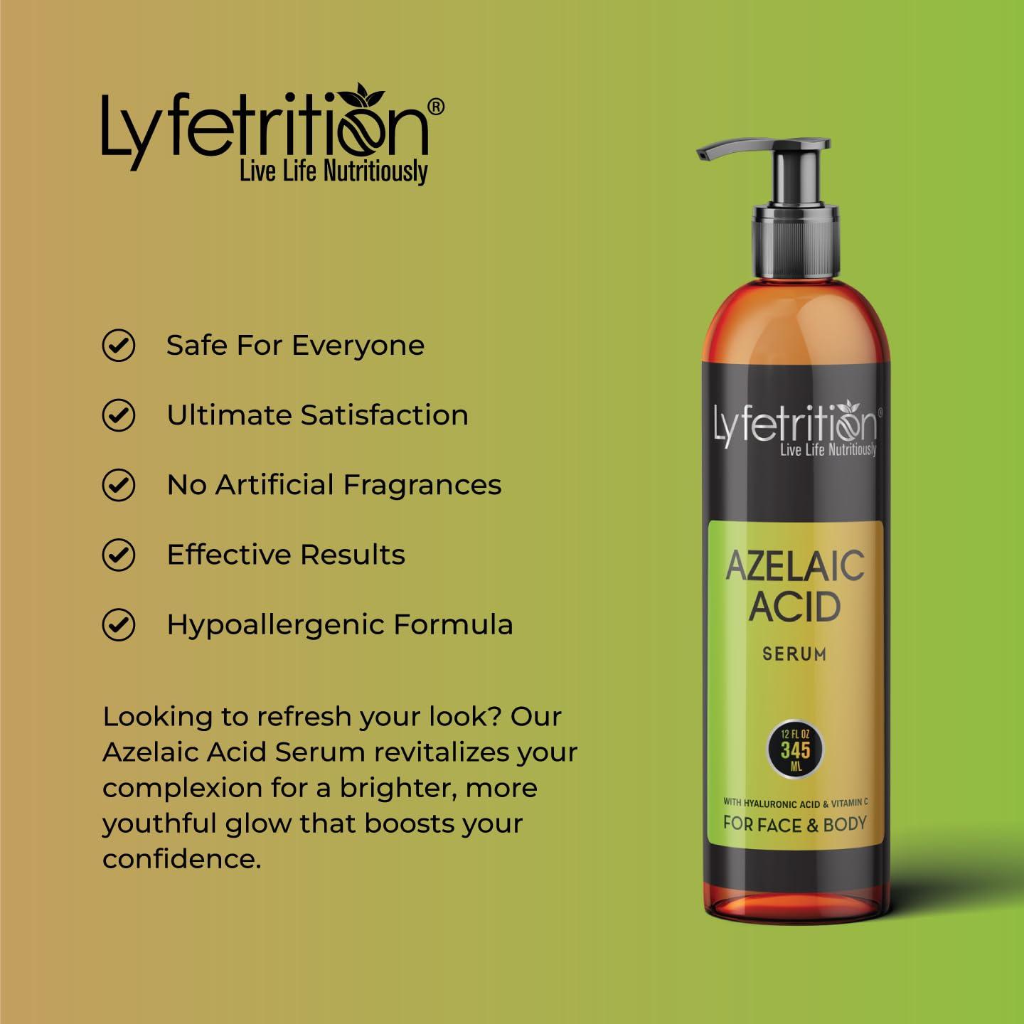 Suero Facial Ácido Azelaico Lyfetrition 354 ml Hidratante