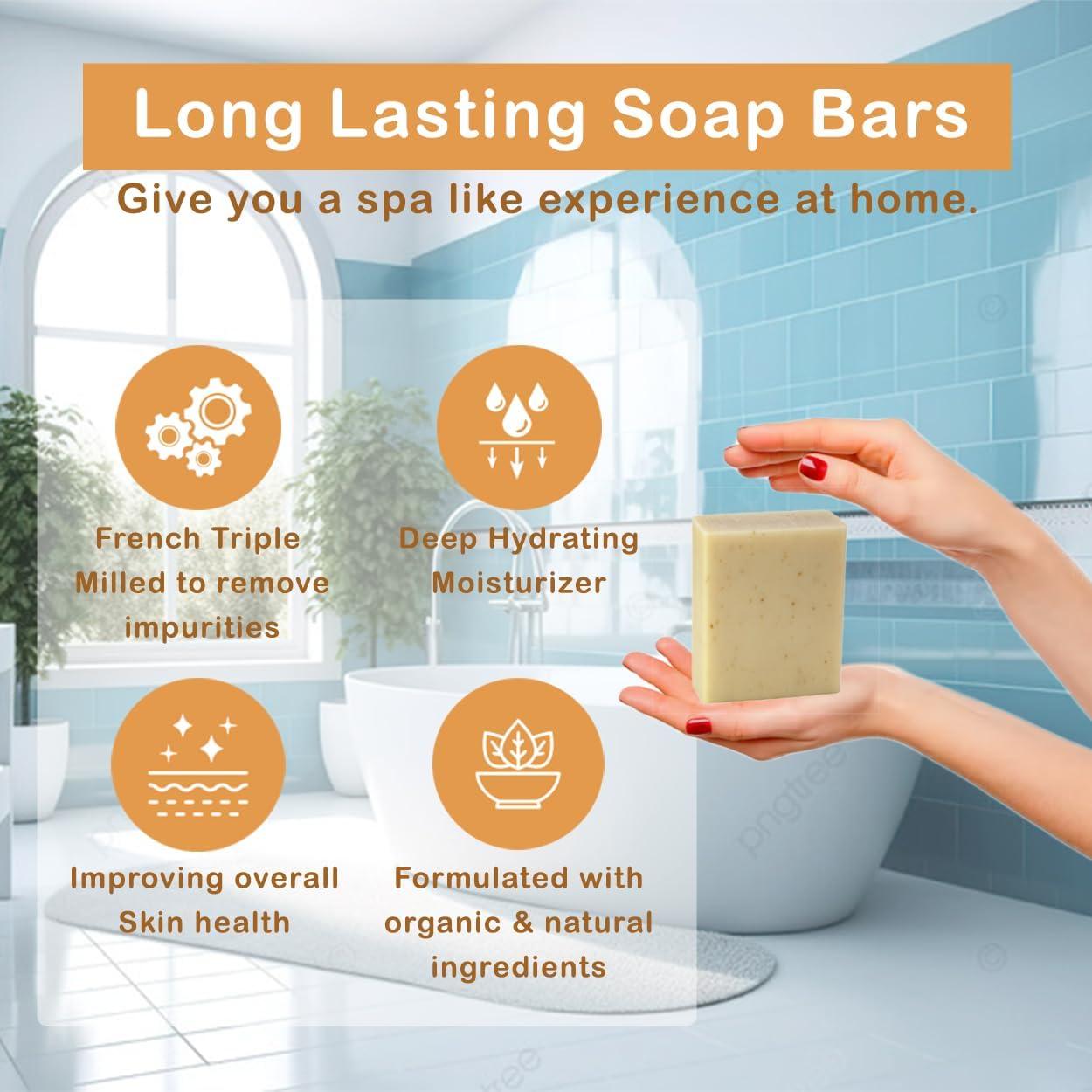 Jabón Natural Aromatizado Almendra Aromas Simples 99g 5 Barras