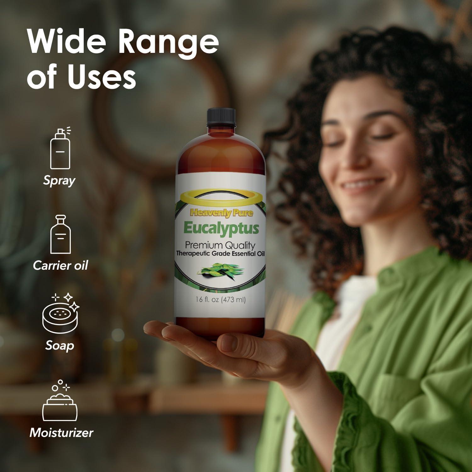 Aceite Esencial de Eucalipto 473 ml Heavenly Pure - Aromaterapia