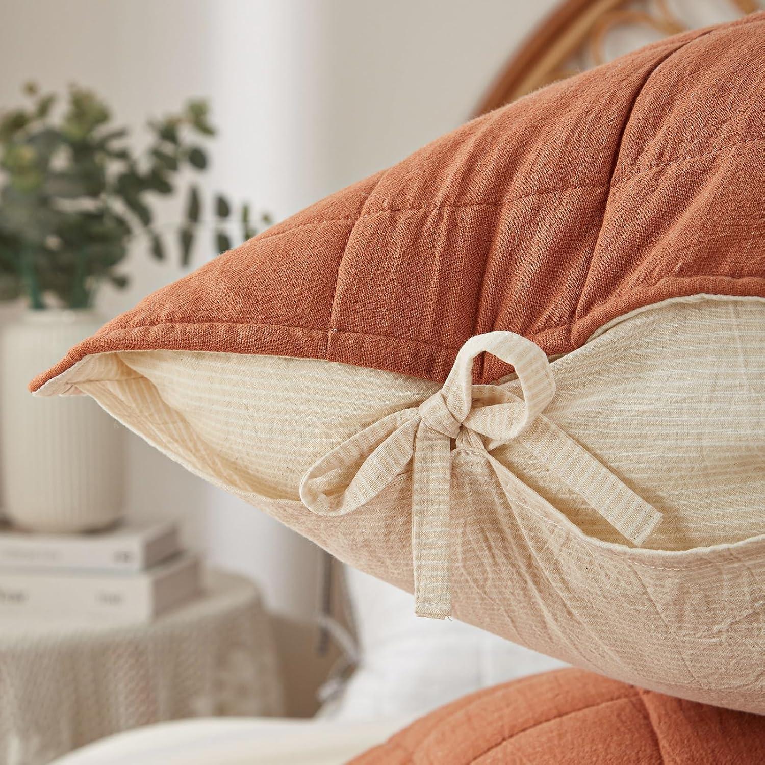 Juego de Ropa de Cama 3 Piezas Softpage Reina Algodón Naranja