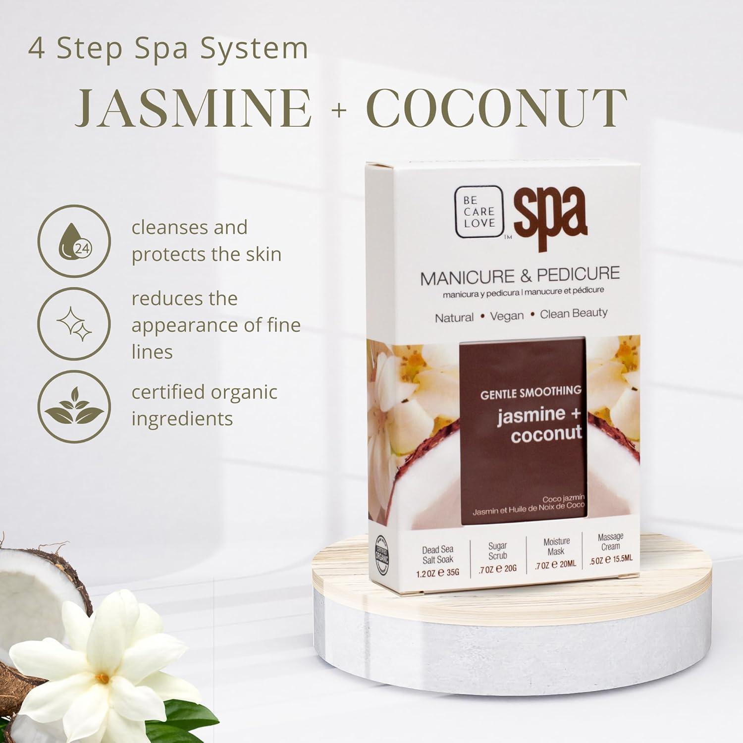 Kit de Manicura y Pedicura 4-en-1 Be Care Love Jazmín y Coco