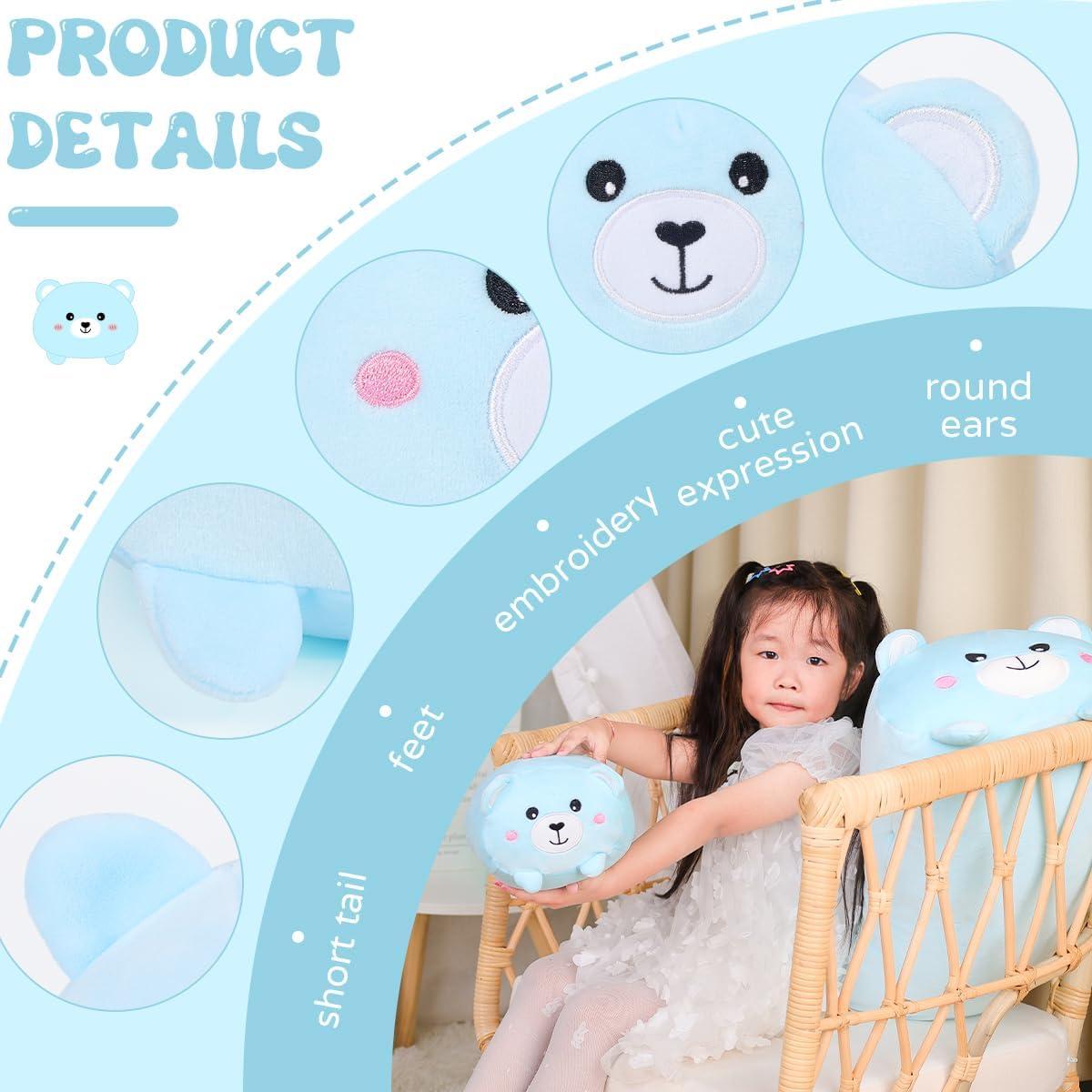 Almohada Cilíndrica de Peluche AIXINI 60 cm Osito Suave