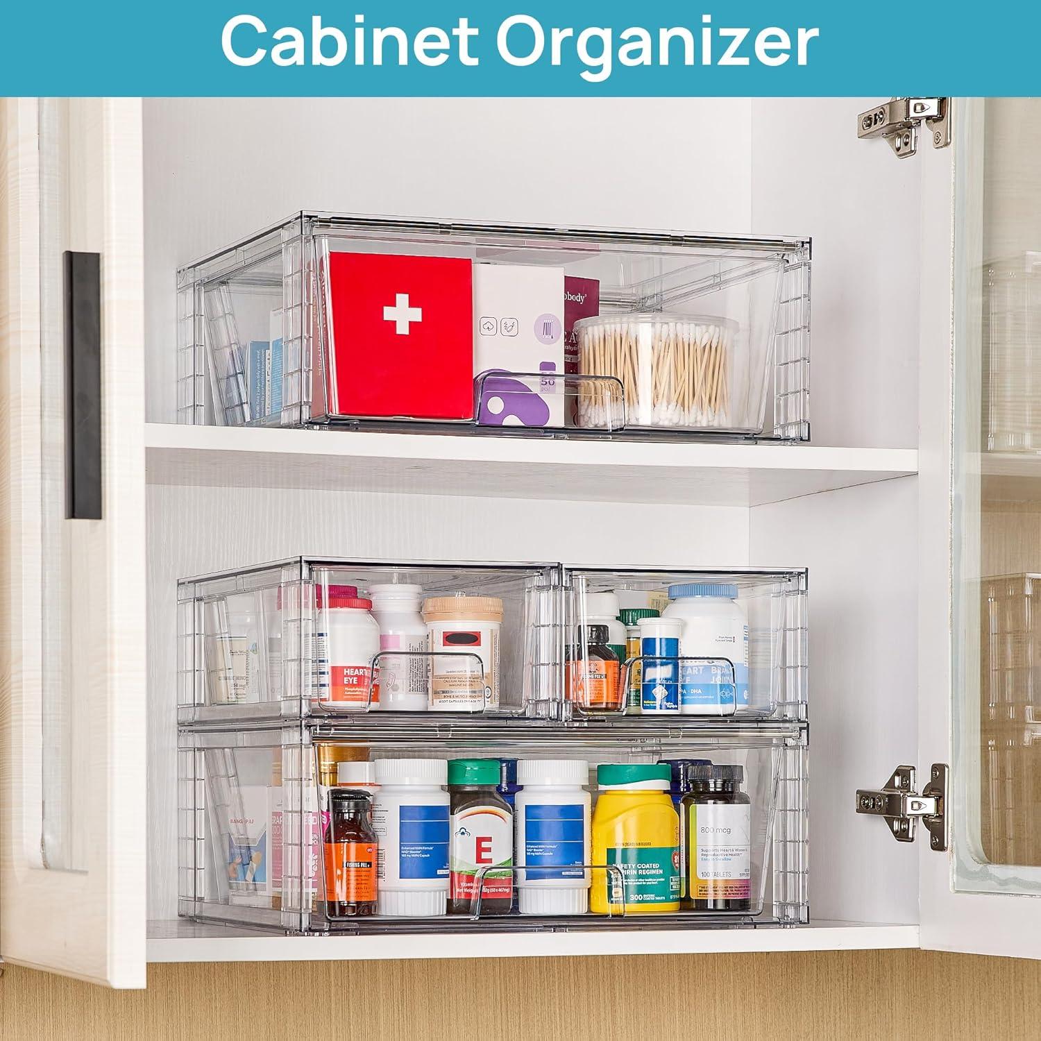 Cajones de Almacenamiento Apilables Vtopmart - 3 Piezas Acrílicos