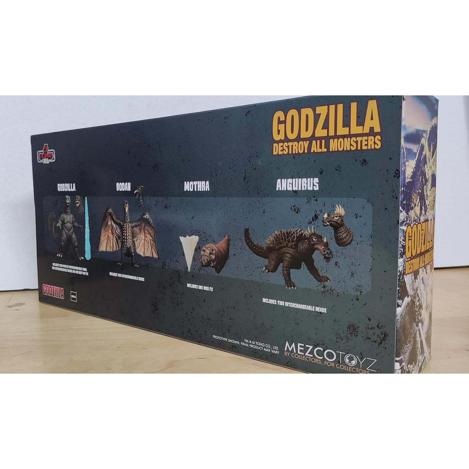 Set de Figuras Godzilla Destruir Todos los Monstruos Mezco Toys