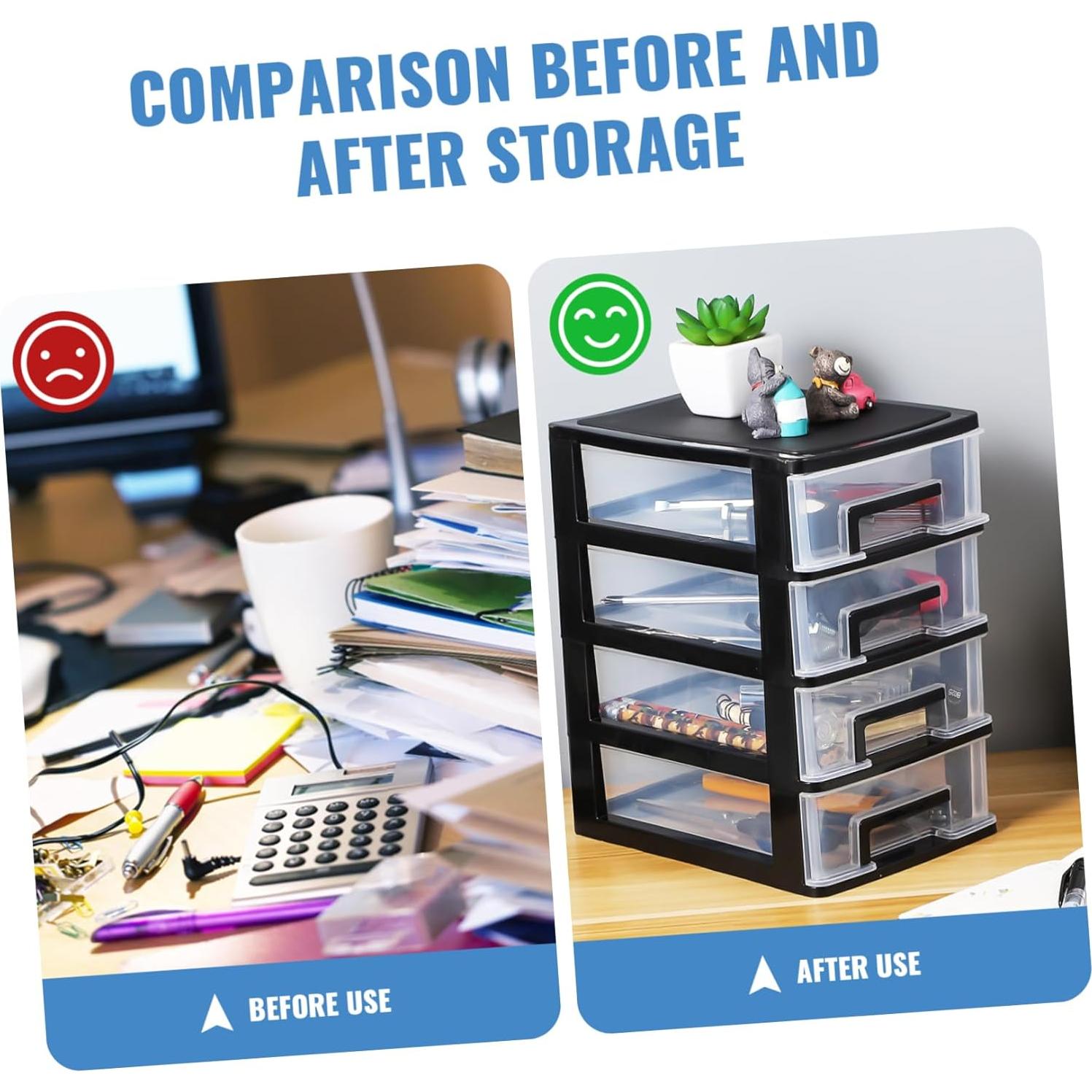 Organizador de Almacenamiento DOITOOL 4 Niveles Plástico