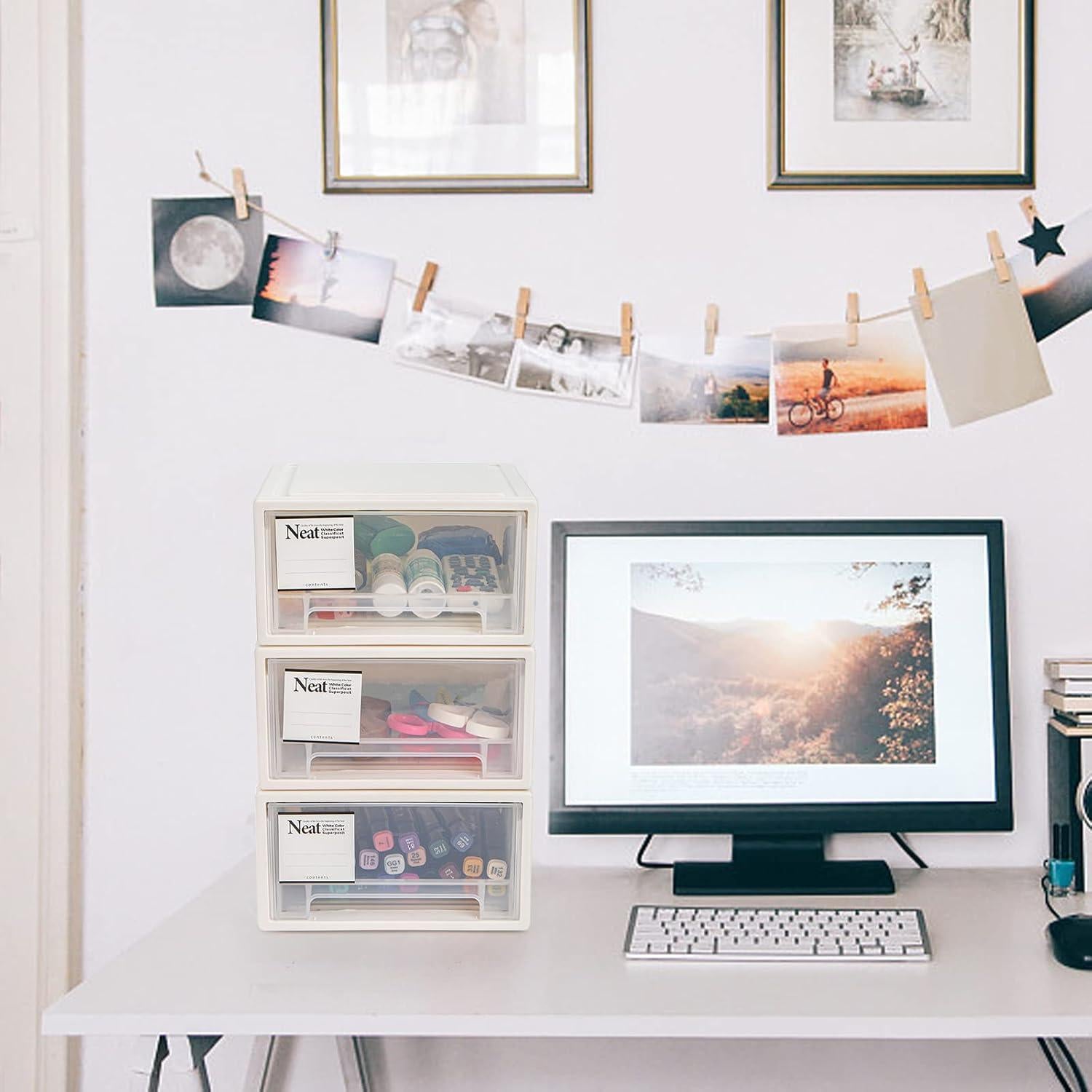 Cajones Apilables de Almacenamiento ZENFUN - 3 Piezas 27.1x18.3cm