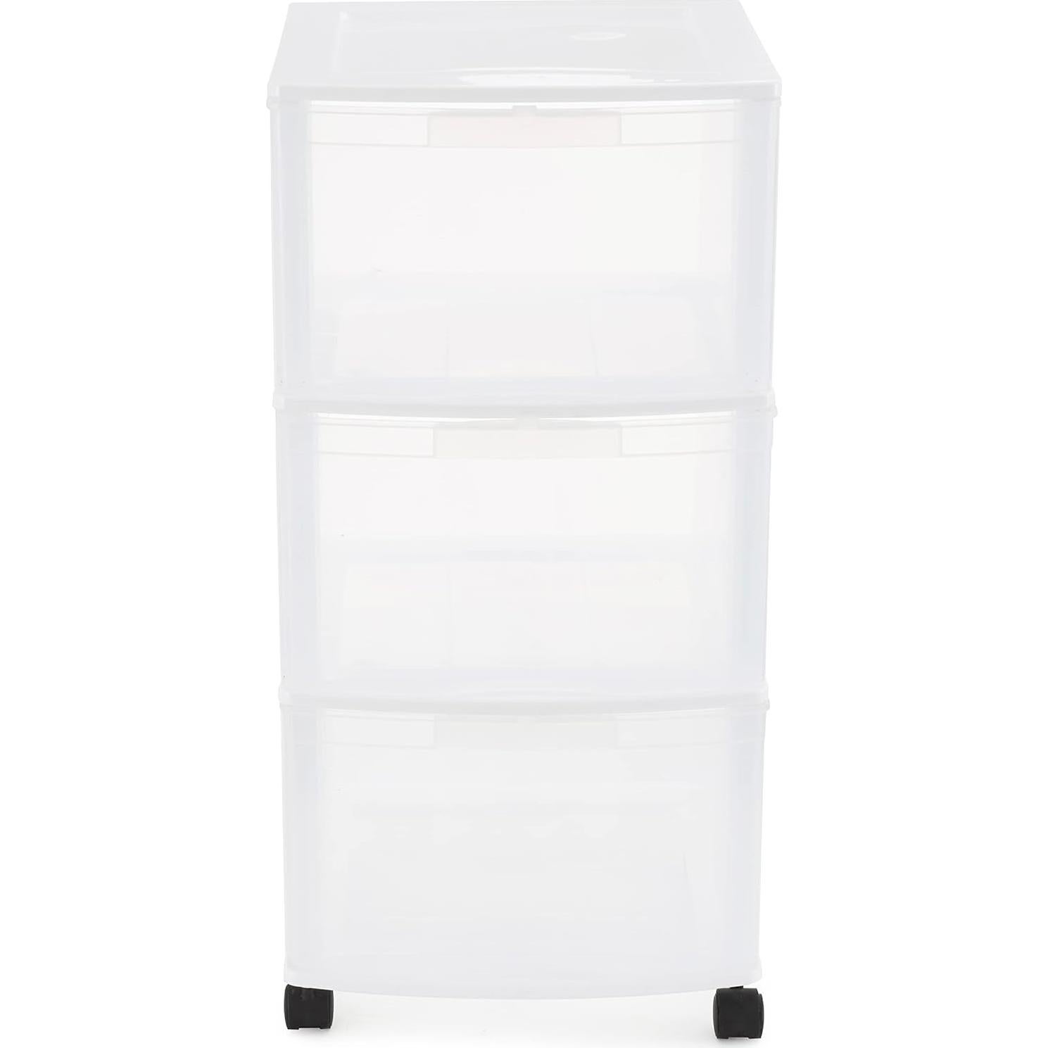 Carro Organizador Gracious Living 3 Cajones Blanco - 2 Paquete