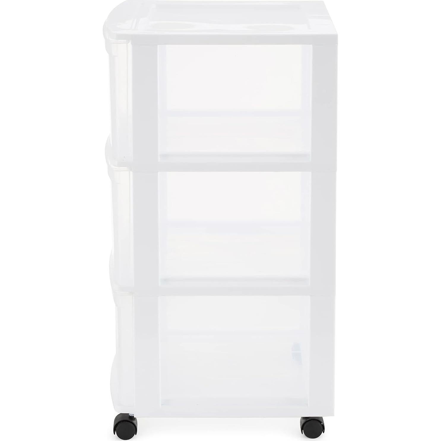 Carro Organizador Gracious Living 3 Cajones Blanco - 2 Paquete