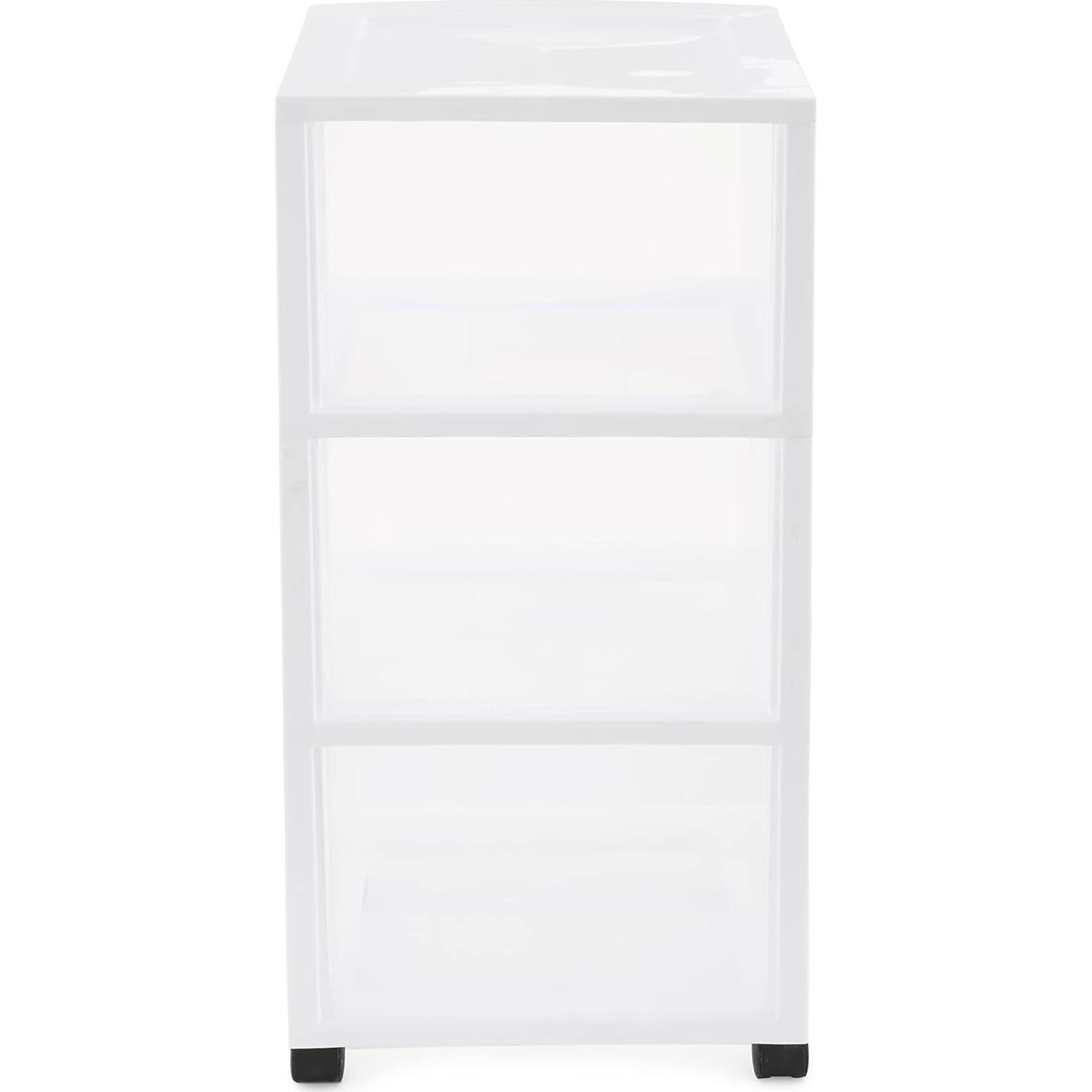 Carro Organizador Gracious Living 3 Cajones Blanco - 2 Paquete
