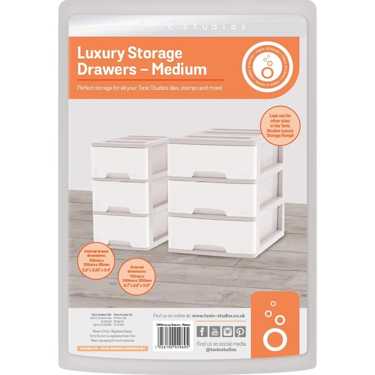 Cajones Medianos de Almacenamiento Tonic Studios 3 Cajones