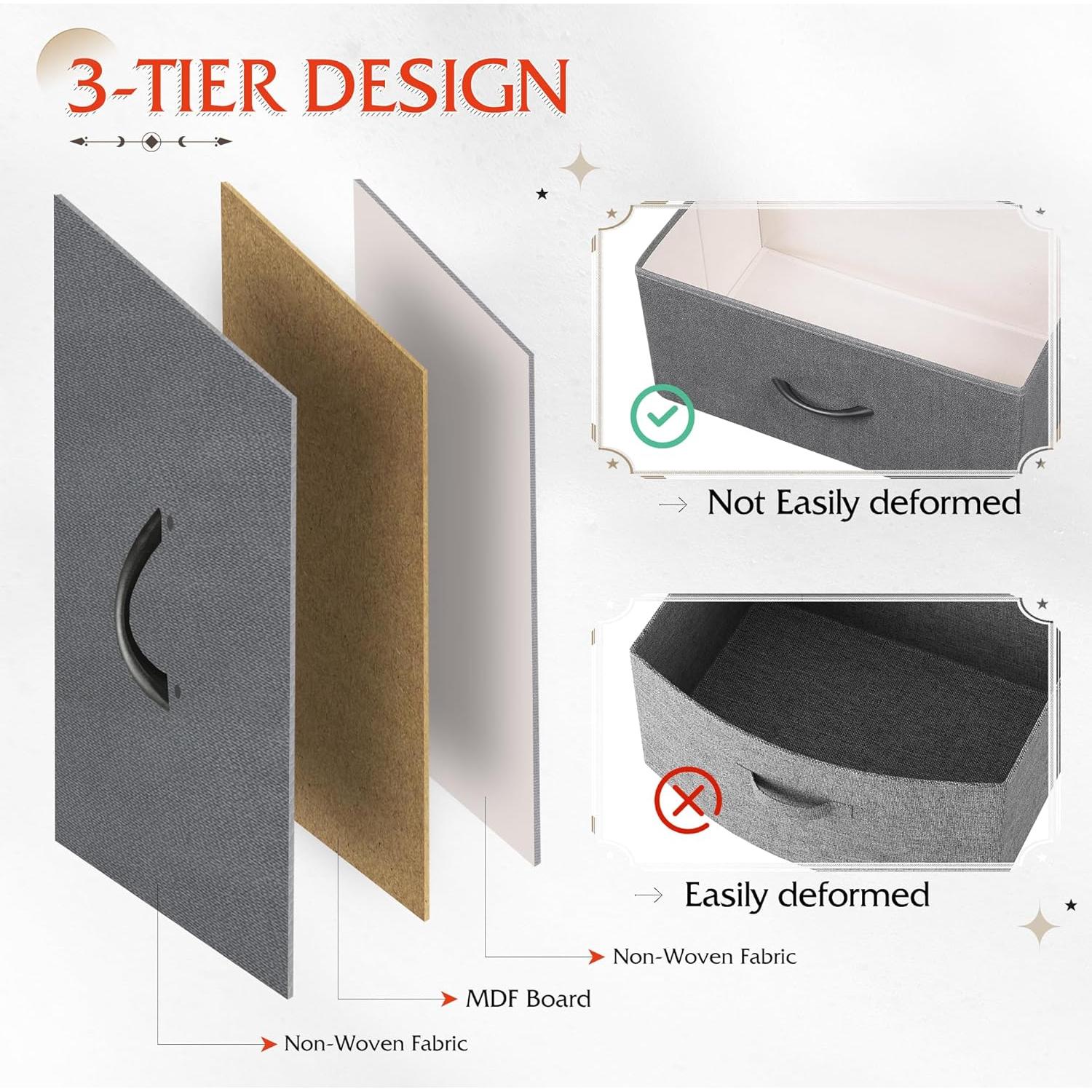 Mesita de Noche WLIVE ASNG088HH 2 Cajones Gris Oscuro