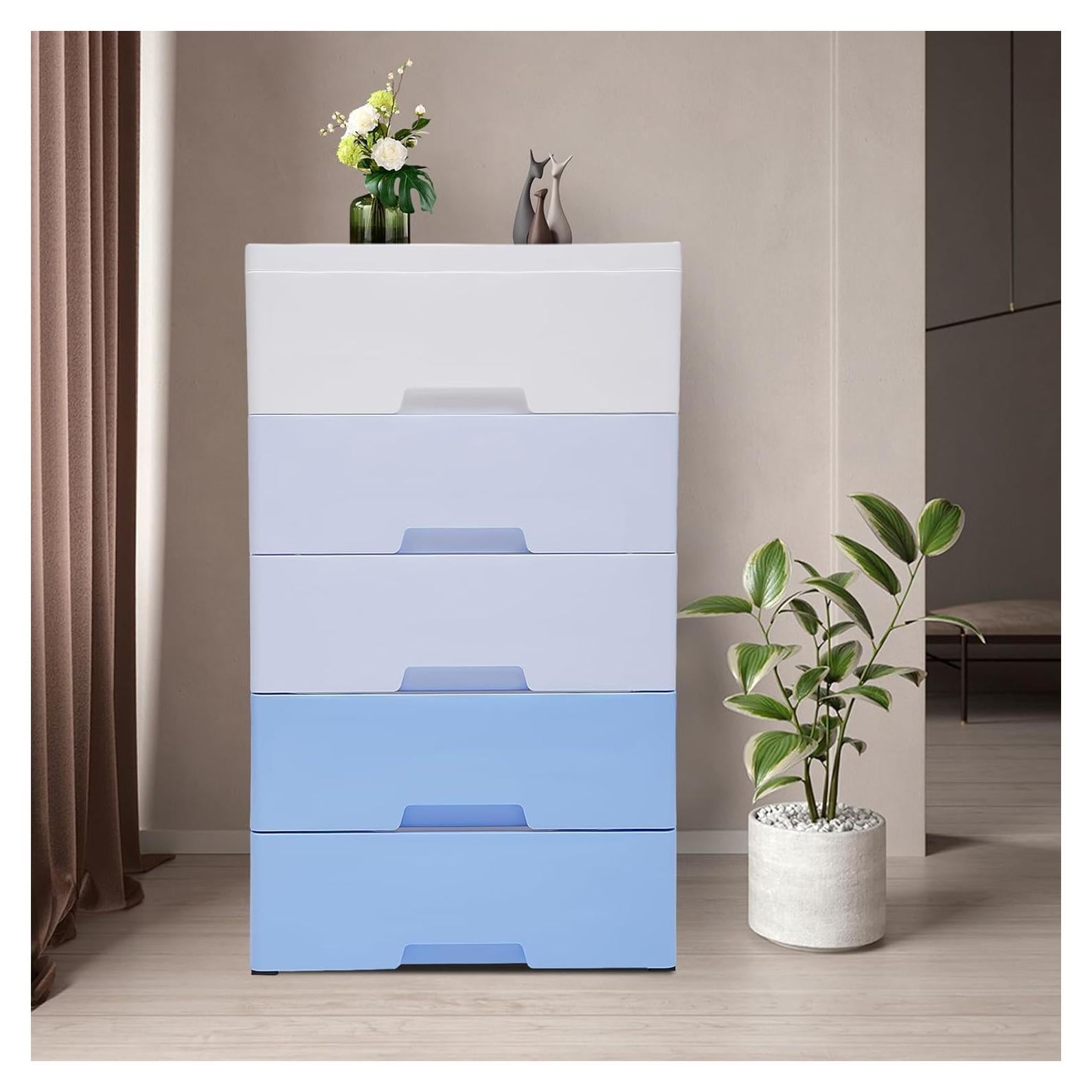 Cajones de Almacenamiento FONSOLUM 5 Niveles Azul Gradiente