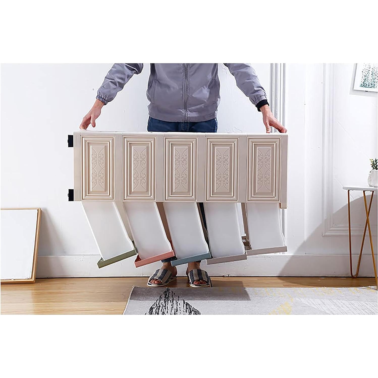 Cajonera Plástica WOQLIBE 6 Cajones 50x35x102 cm Rosa