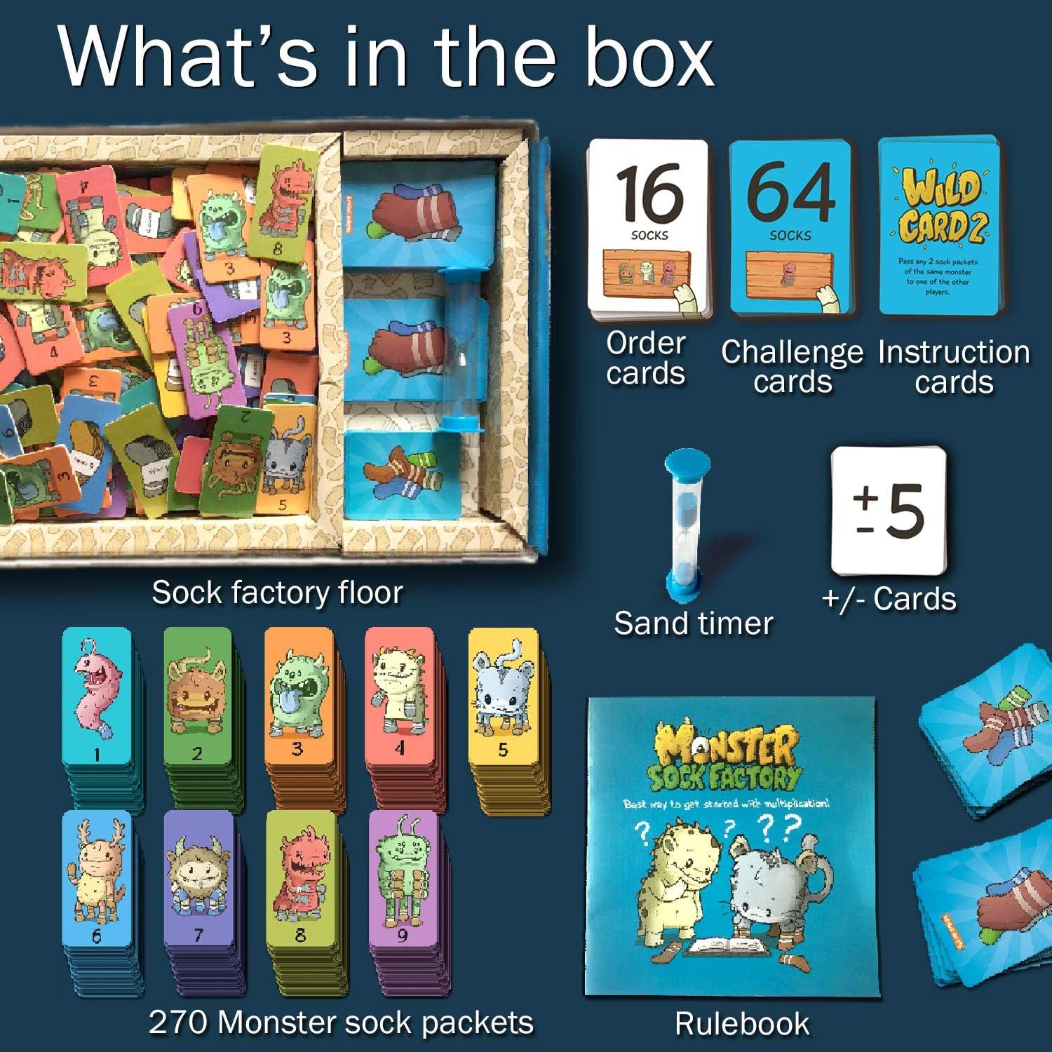 Juego de Mesa de Matemáticas LogicRoots - Fábrica de Calcetines Monstruosos