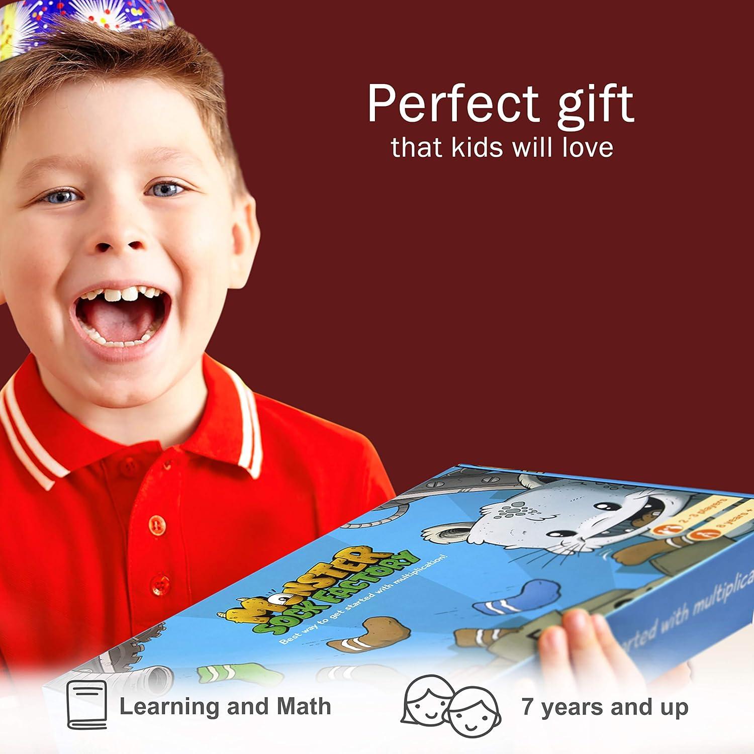 Juego de Mesa de Matemáticas LogicRoots - Fábrica de Calcetines Monstruosos