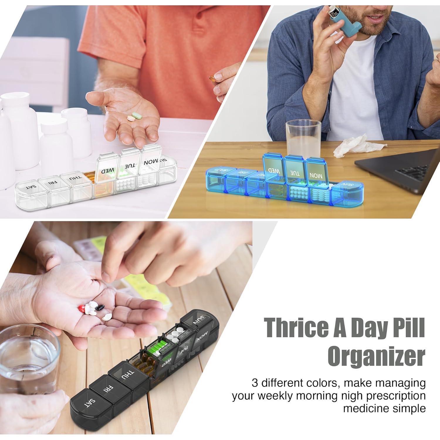 Organizador de Pastillas XL DOHIMGIO 7 Días - Libre de BPA