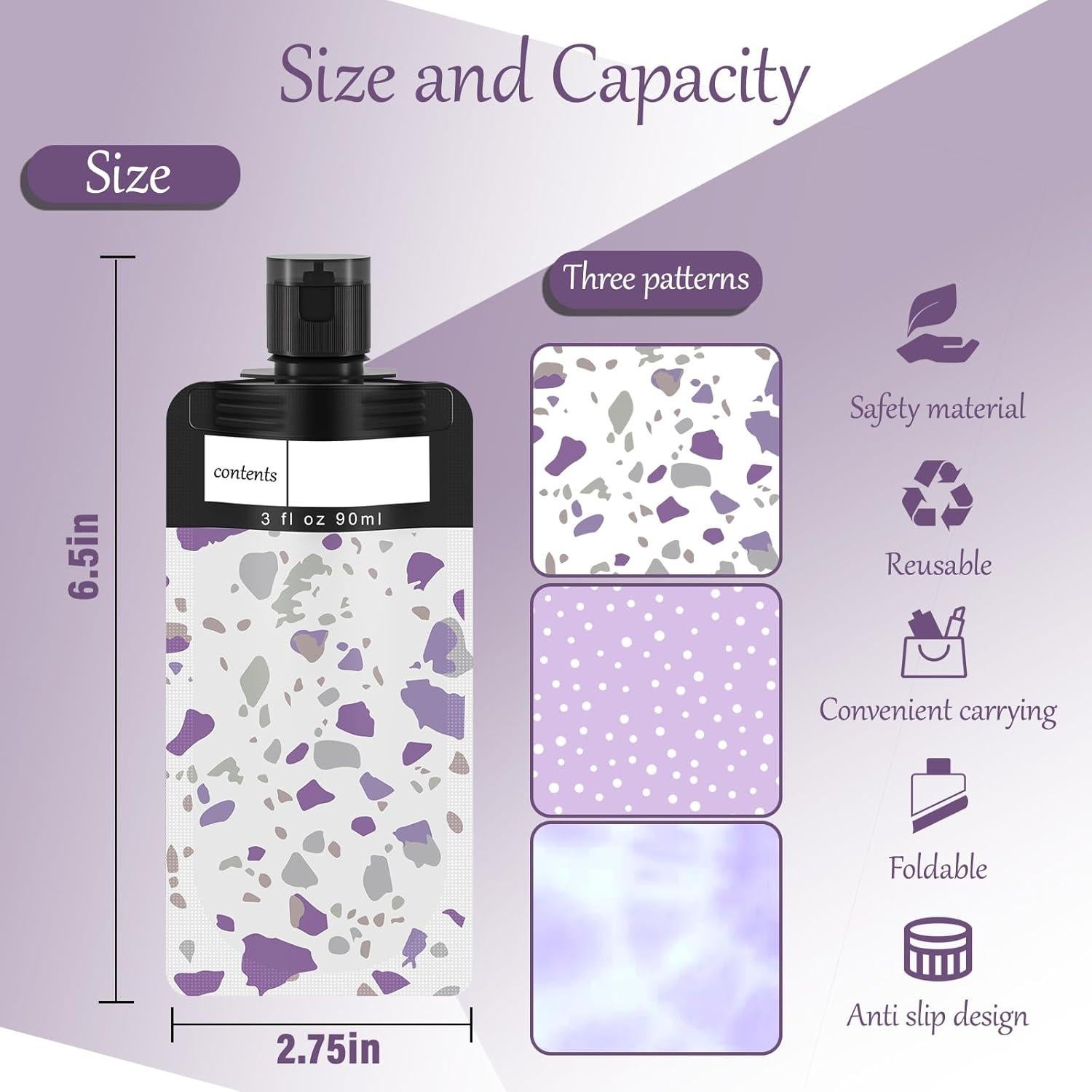 18 Bolsas de Viaje para Líquidos ANNGO 90 ml Aprobadas TSA