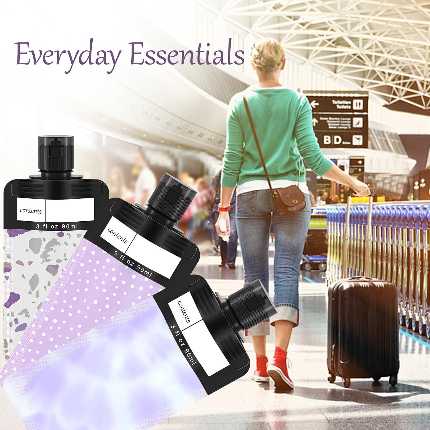 18 Bolsas de Viaje para Líquidos ANNGO 90 ml Aprobadas TSA