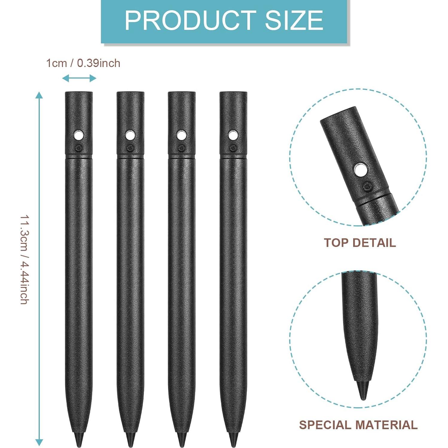 Bolígrafos de Reemplazo Flutesan para Tableta LCD 4 Pcs Negro