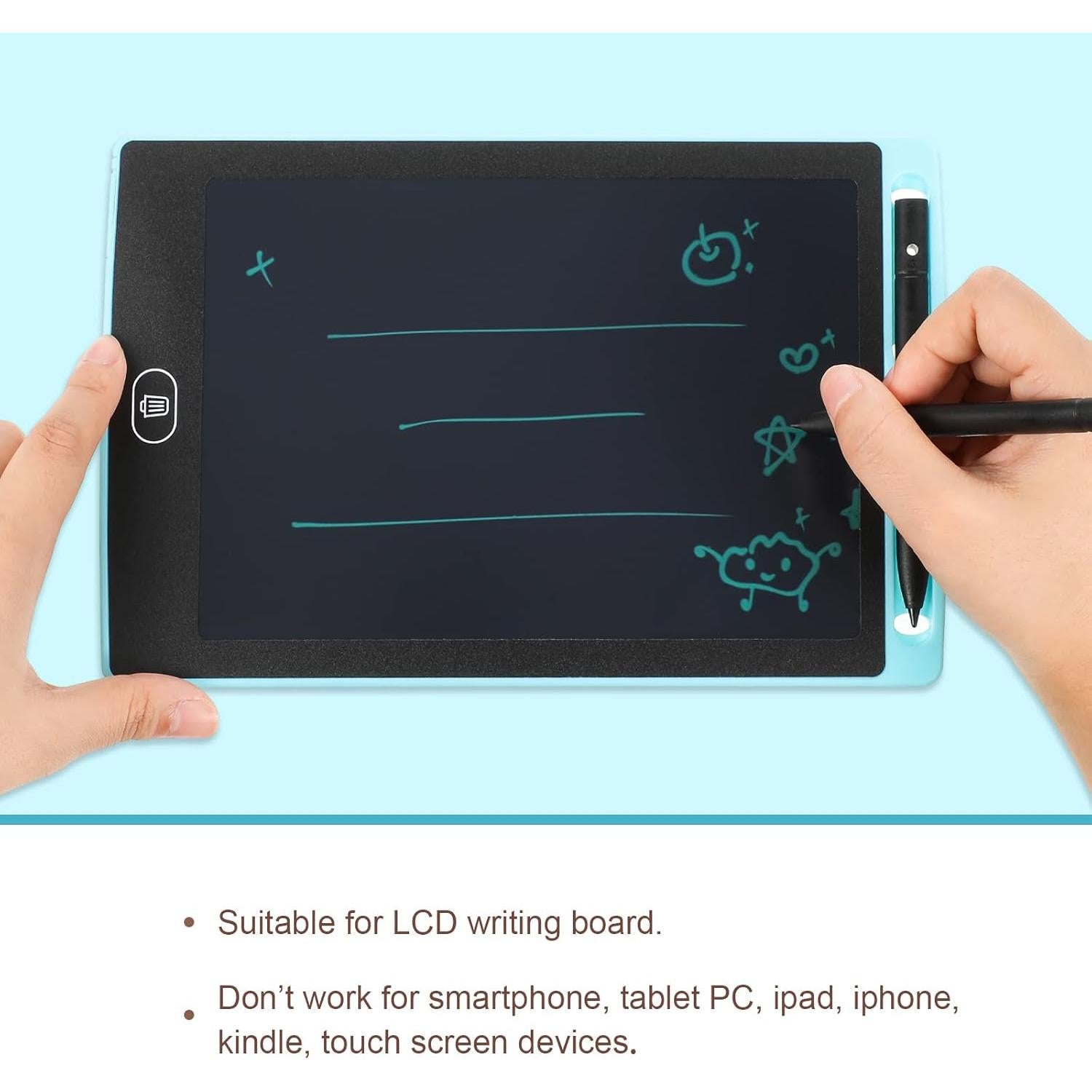 Bolígrafos de Reemplazo Flutesan para Tableta LCD 4 Pcs Negro