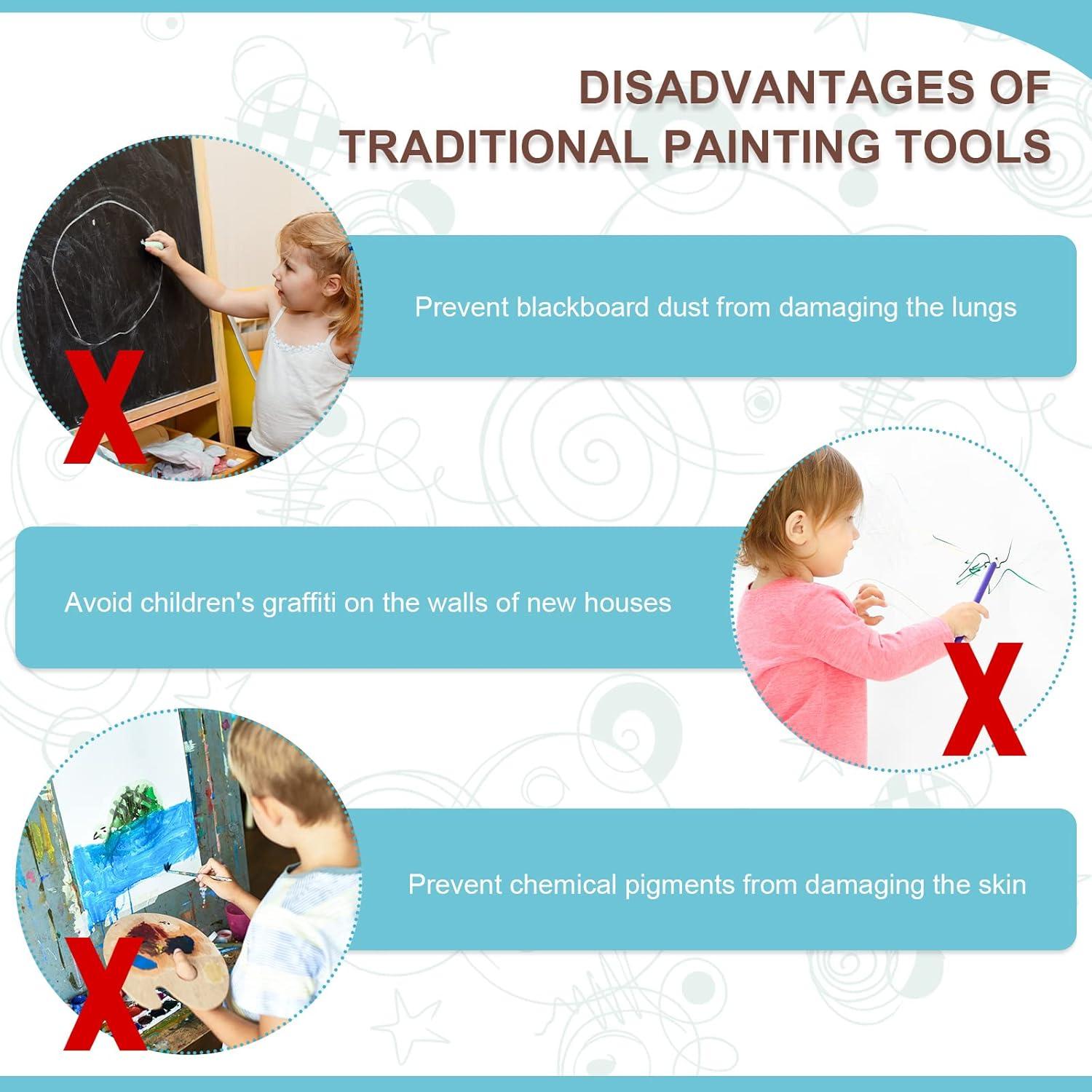 Bolígrafos de Reemplazo Flutesan para Tableta LCD 4 Pcs Negro