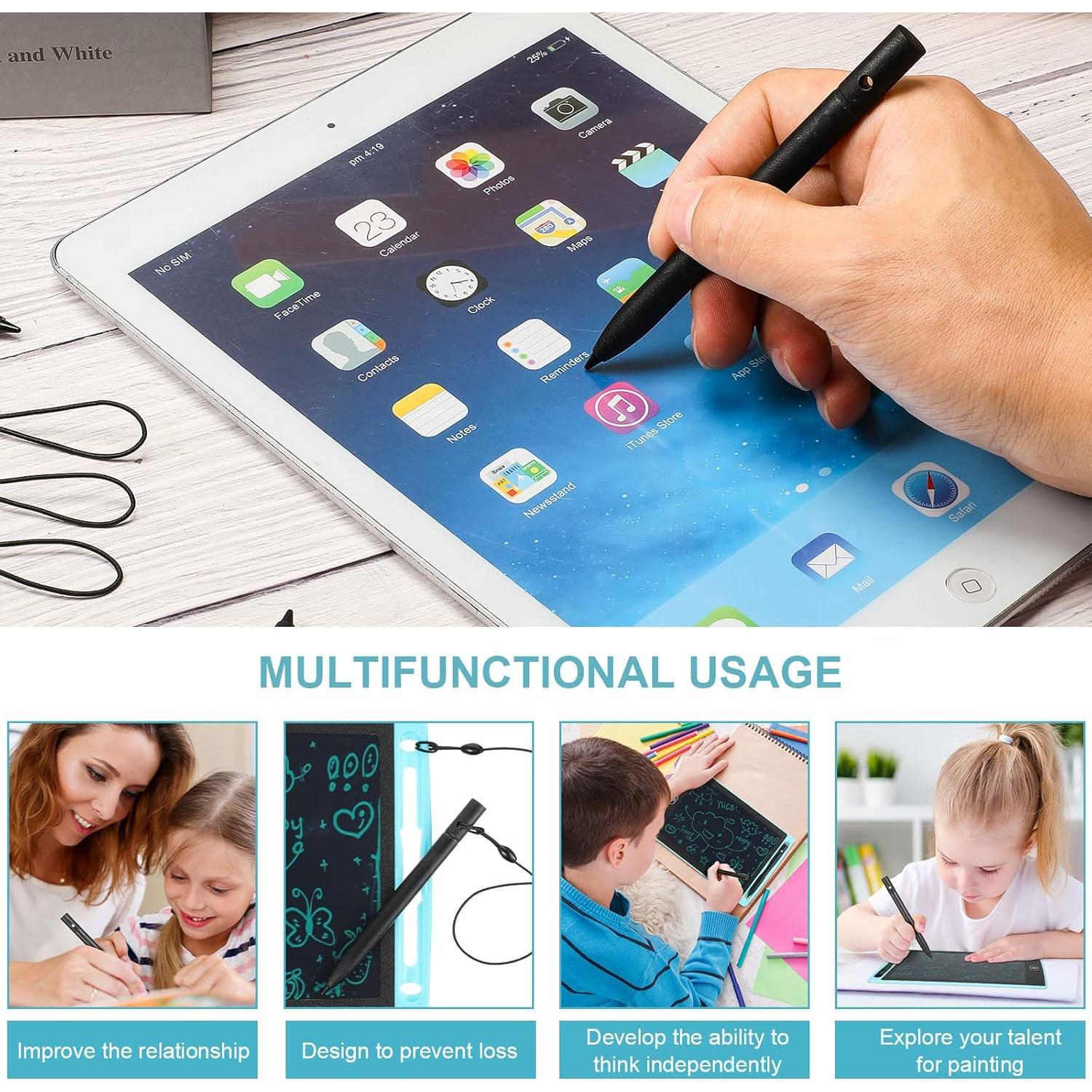 Bolígrafos de Reemplazo Flutesan para Tableta LCD 4 Pcs Negro