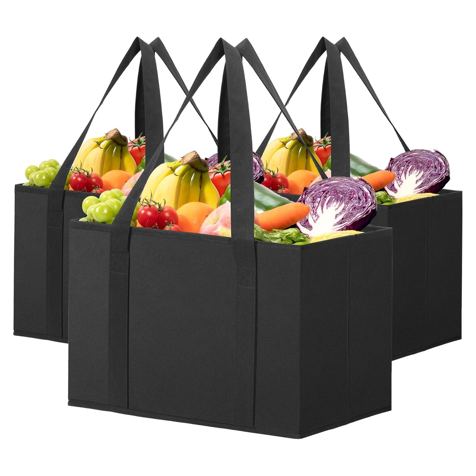 Bolsas de Compras Reutilizables Lifewit 3 Piezas Negras