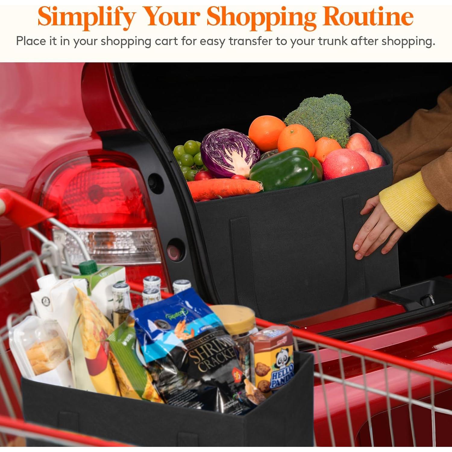 Bolsas de Compras Reutilizables Lifewit 3 Piezas Negras