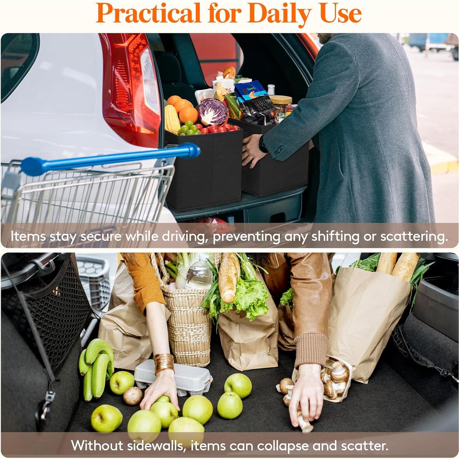 Bolsas de Compras Reutilizables Lifewit 3 Piezas Negras