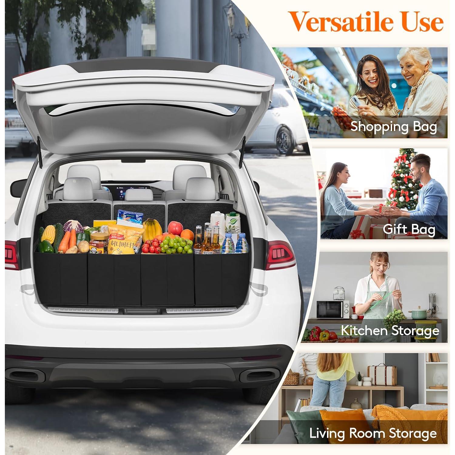 Bolsas de Compras Reutilizables Lifewit 3 Piezas Negras