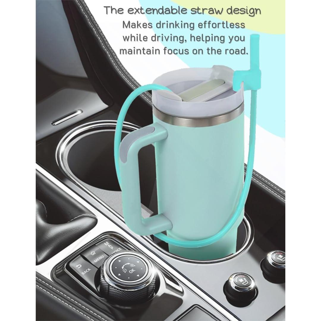 Popotes de Silicona Reutilizables Ionibloom 89 cm Azul y Púrpura