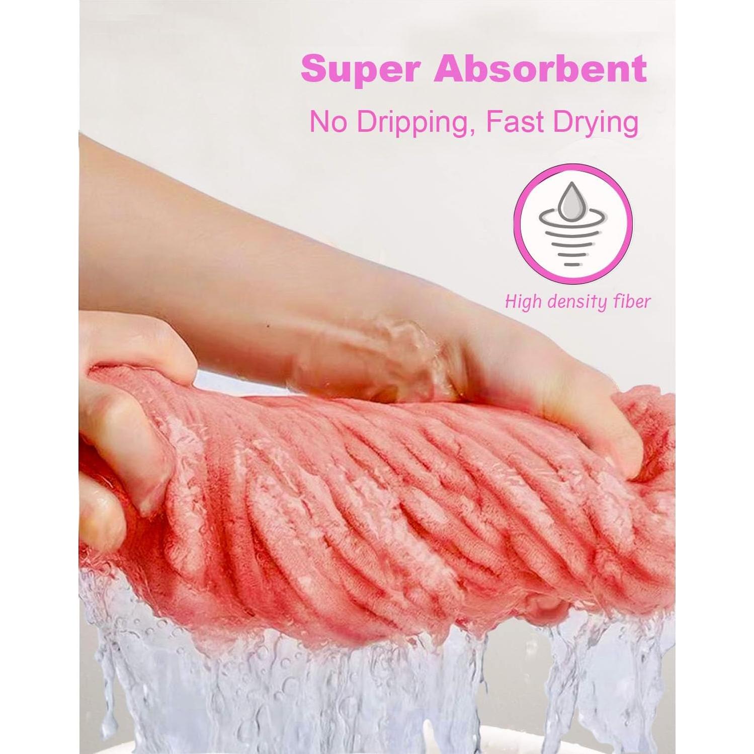 Turbante de Toalla Lxshunlifa 3 Piezas Microfibra Secado Rápido