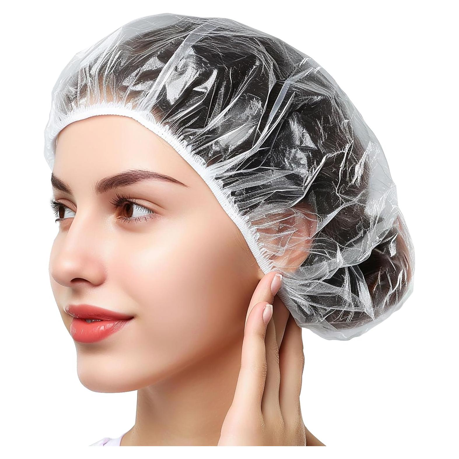 Gorros de Ducha Desechables Smilco 100PCS 51.8cm Impermeables