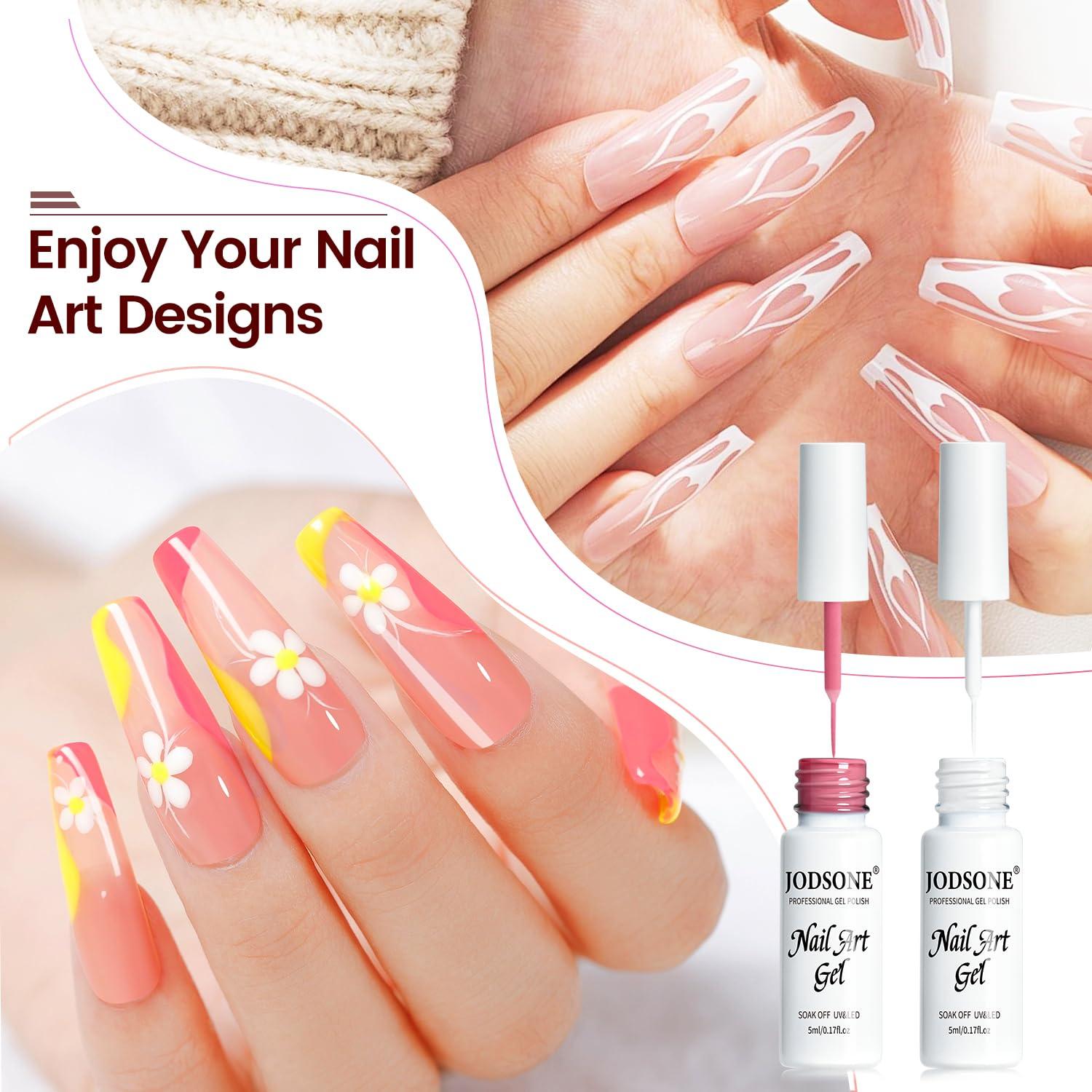 Set de 10 Lápices de Gel para Uñas JODSONE - Efecto 3D