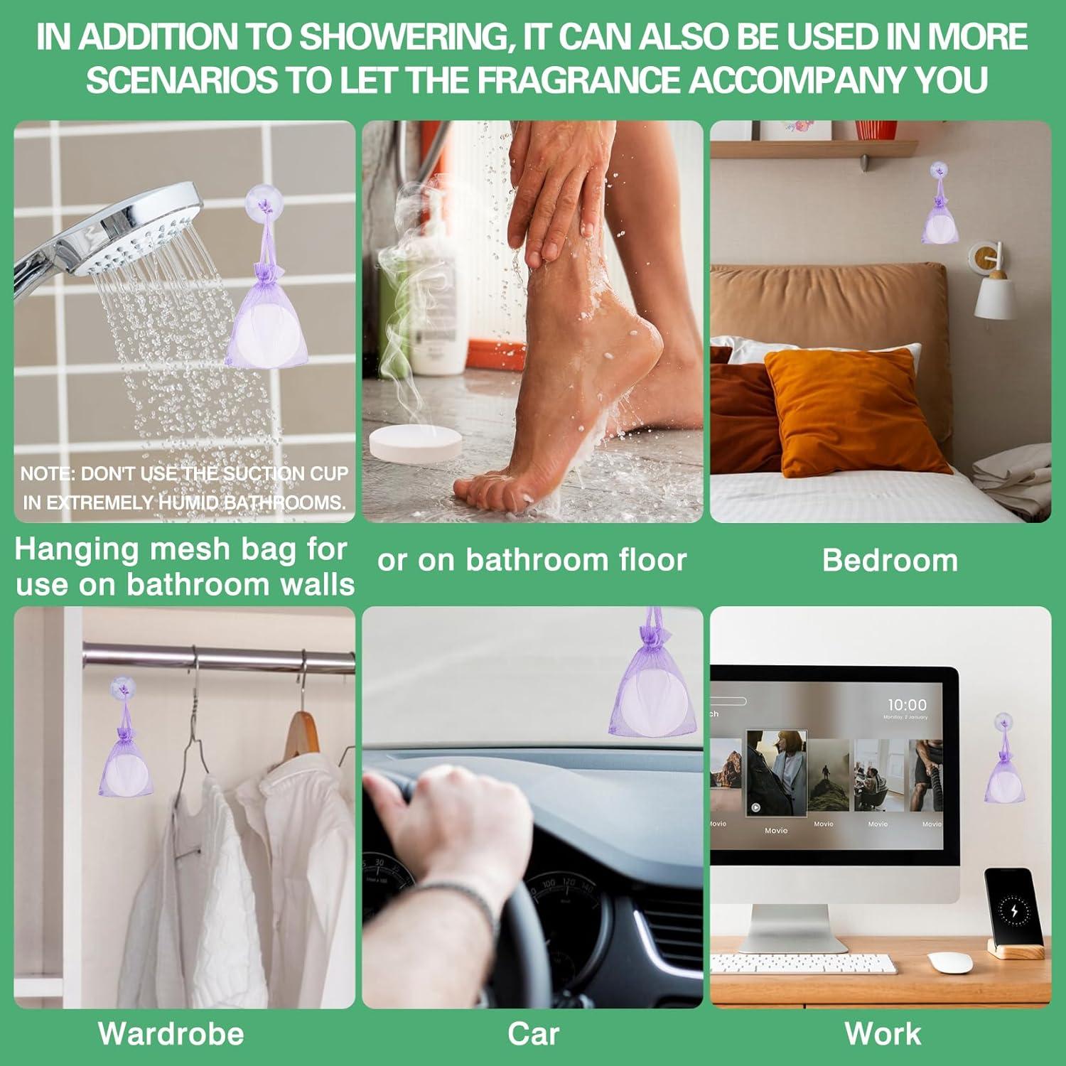 Paquete de 18 Bombas de Ducha Aromaterapia Homsolver - Relajación