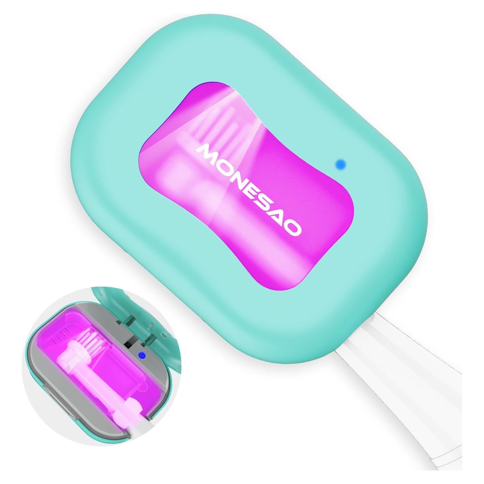 Estuche Desinfectante para Cepillos de Dientes MONESAO Azul