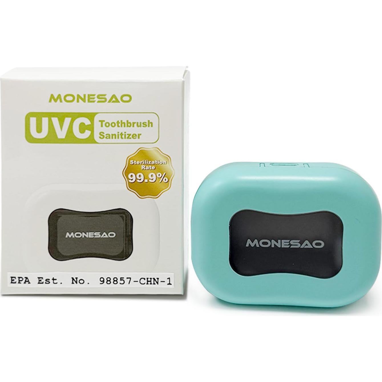 Estuche Desinfectante para Cepillos de Dientes MONESAO Azul