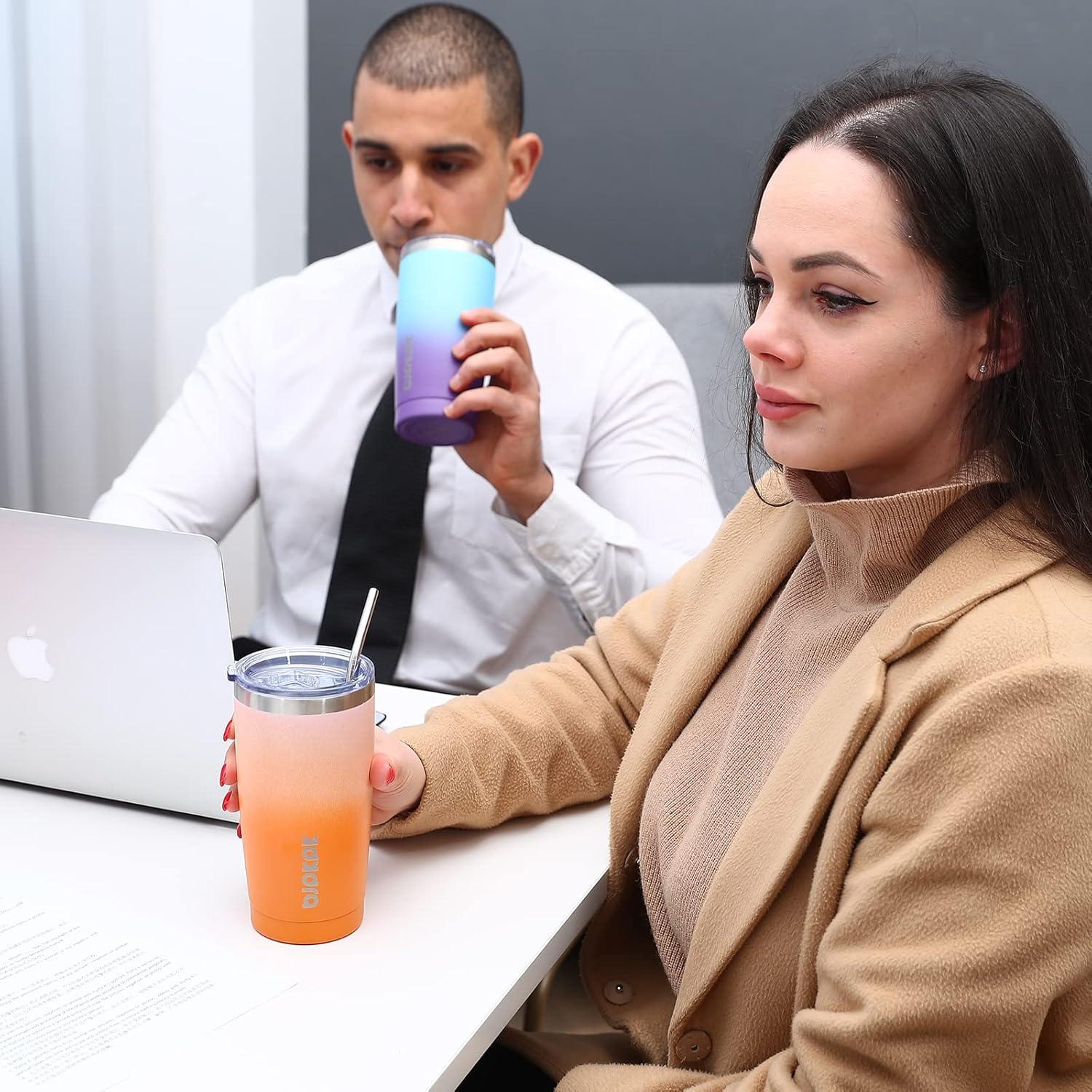 Vaso Aislado de Acero Inoxidable BJPKPK 20oz Flor de Cerezo