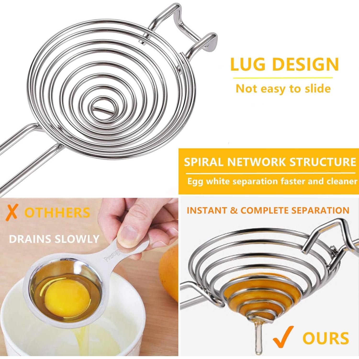 Separador de Yema y Clara de Huevo Nueva Prominente Rojo