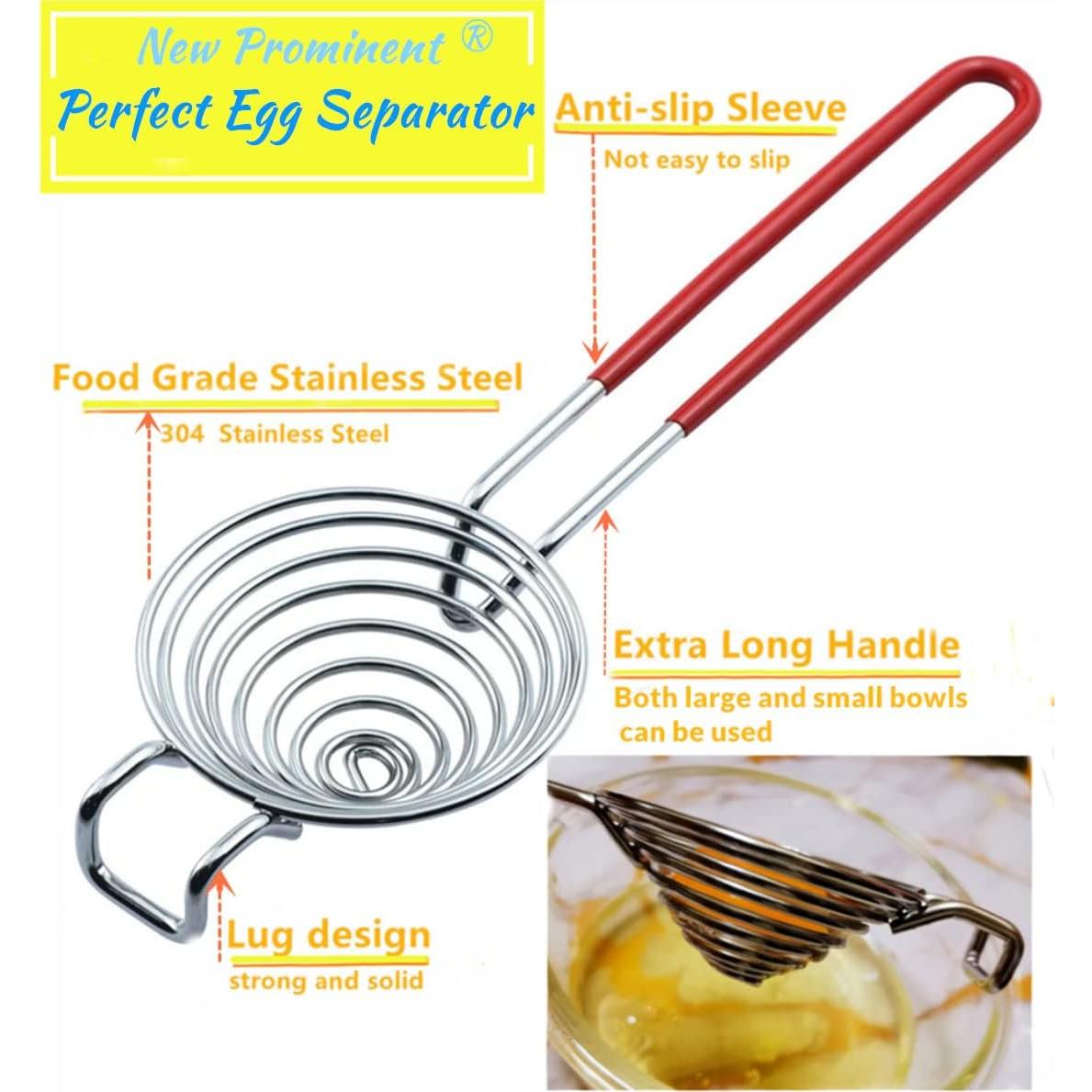 Separador de Yema y Clara de Huevo Nueva Prominente Rojo