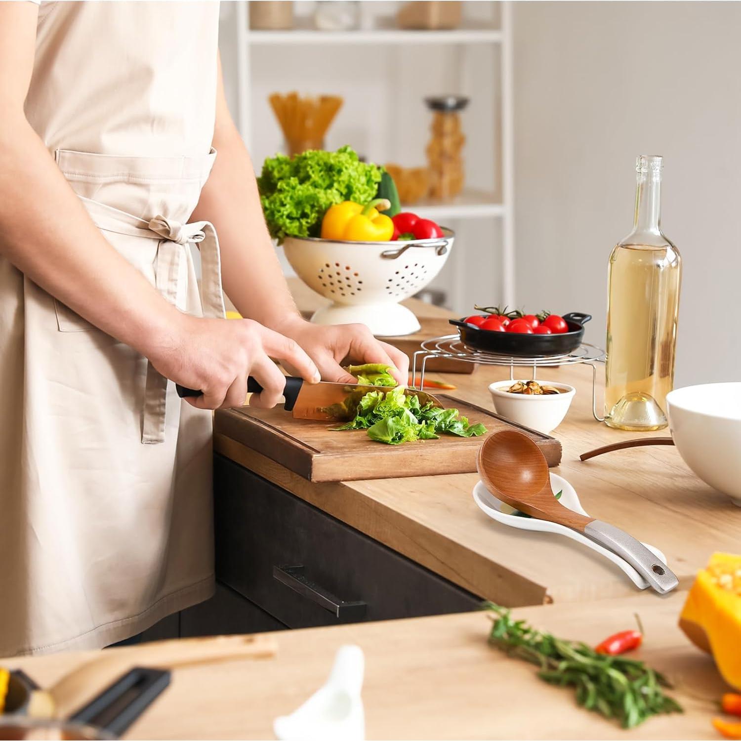 Soporte para Cucharas de Limón Cerámica Amarillo 23.5x10.4cm