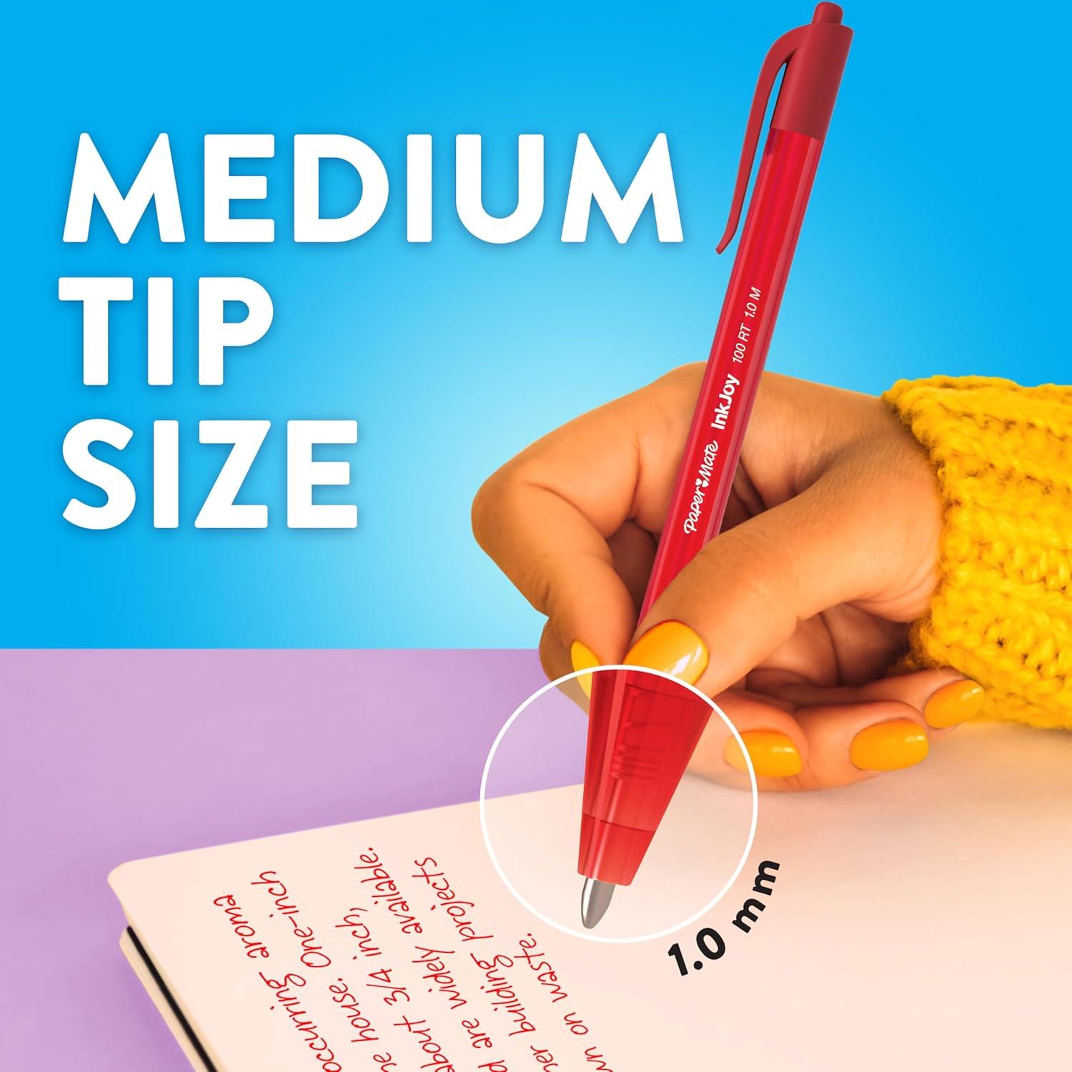 Bolígrafos retráctiles Paper Mate InkJoy 100RT, 20 colores, 1.0mm