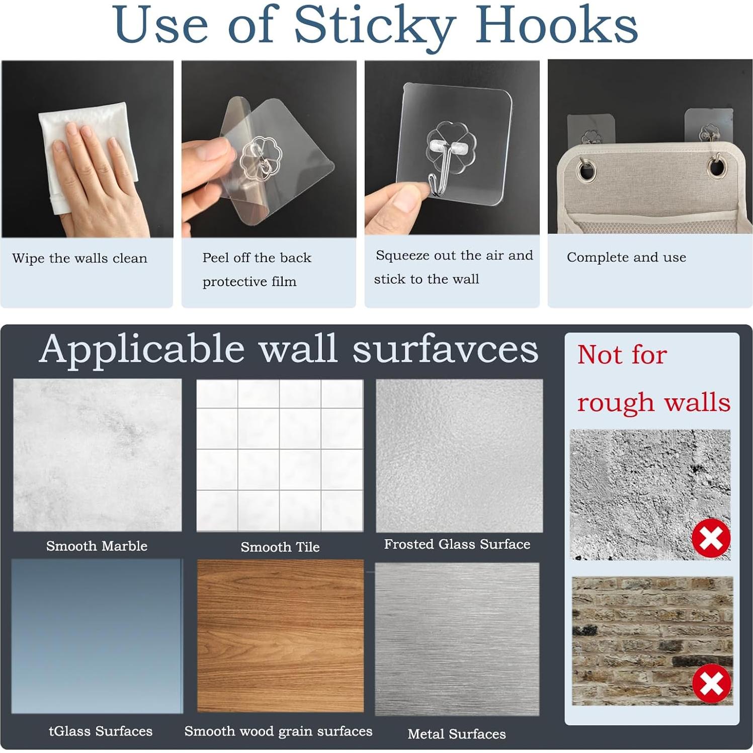 Cesta Colgante Organizador Someteth 21x36cm Negro - Paquete de 2