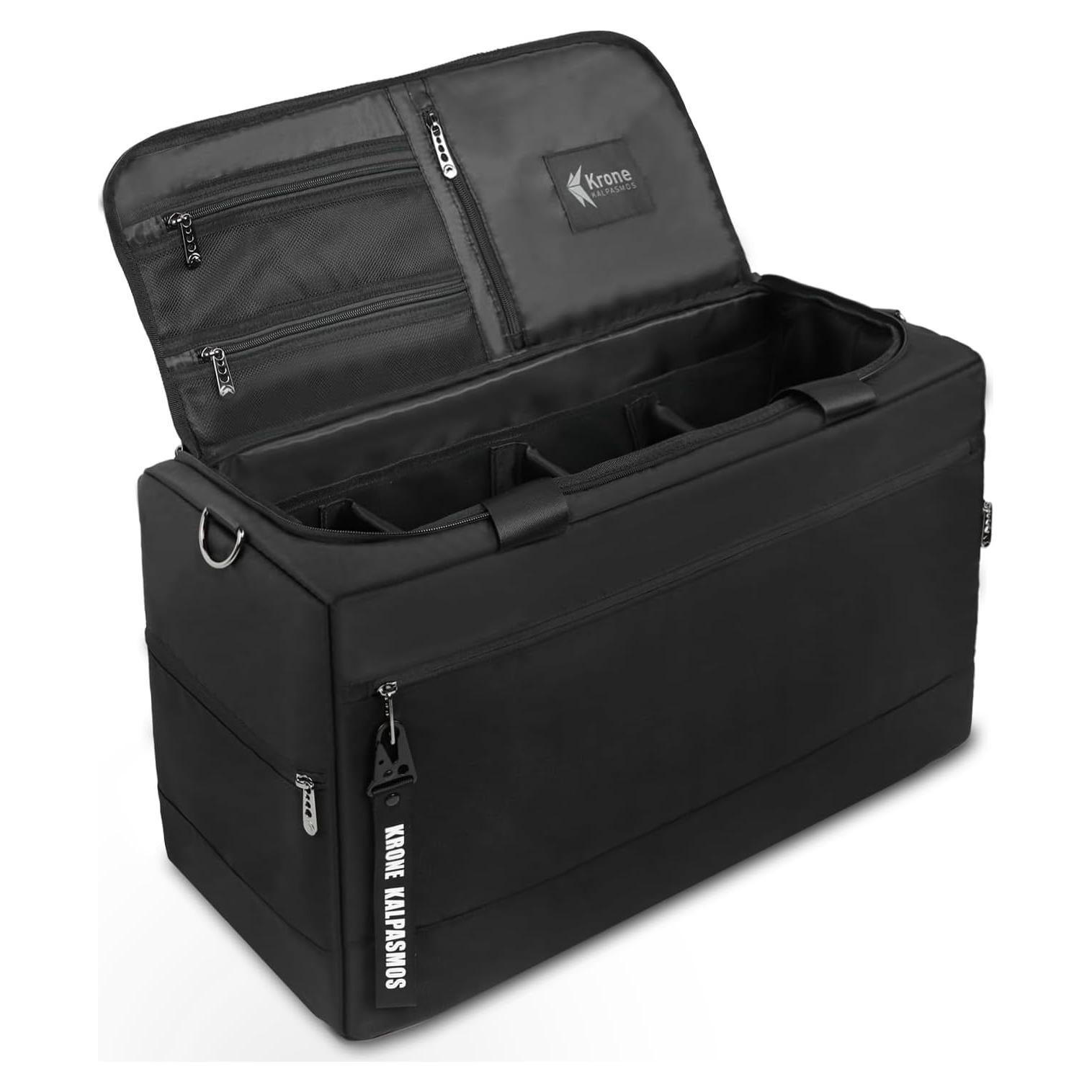 Bolsa de Zapatillas Krone Kalpasmos Negra con 3 Divisores