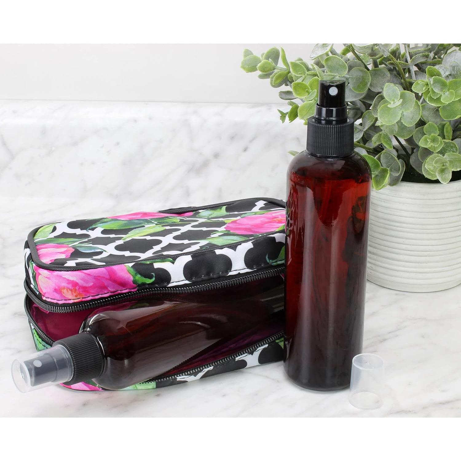 Botellas de Spray Plástico Ámbar 8oz Cornucopia - Paquete 6