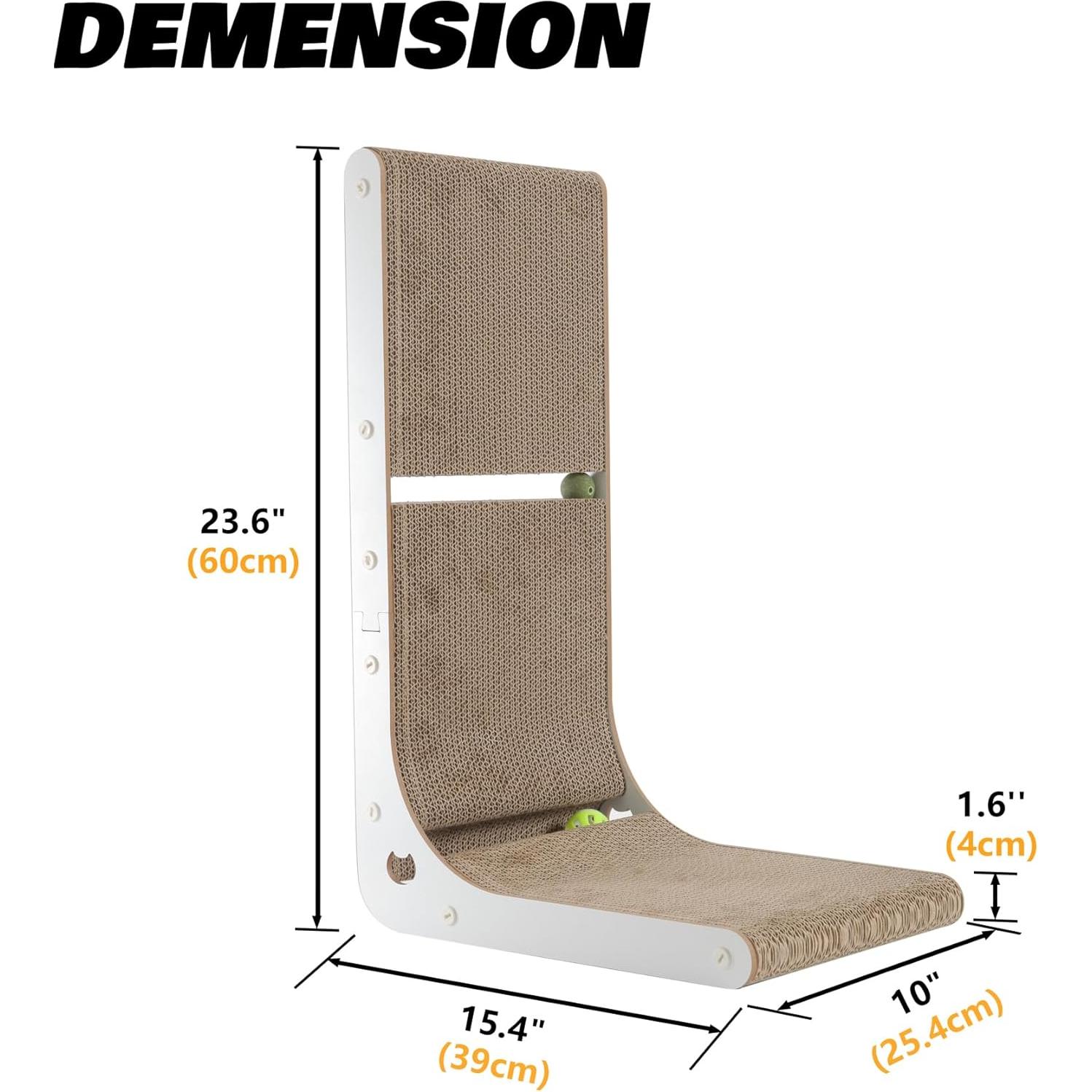Rascador de Cartón para Gatos Smartbean 60 cm con Catnip