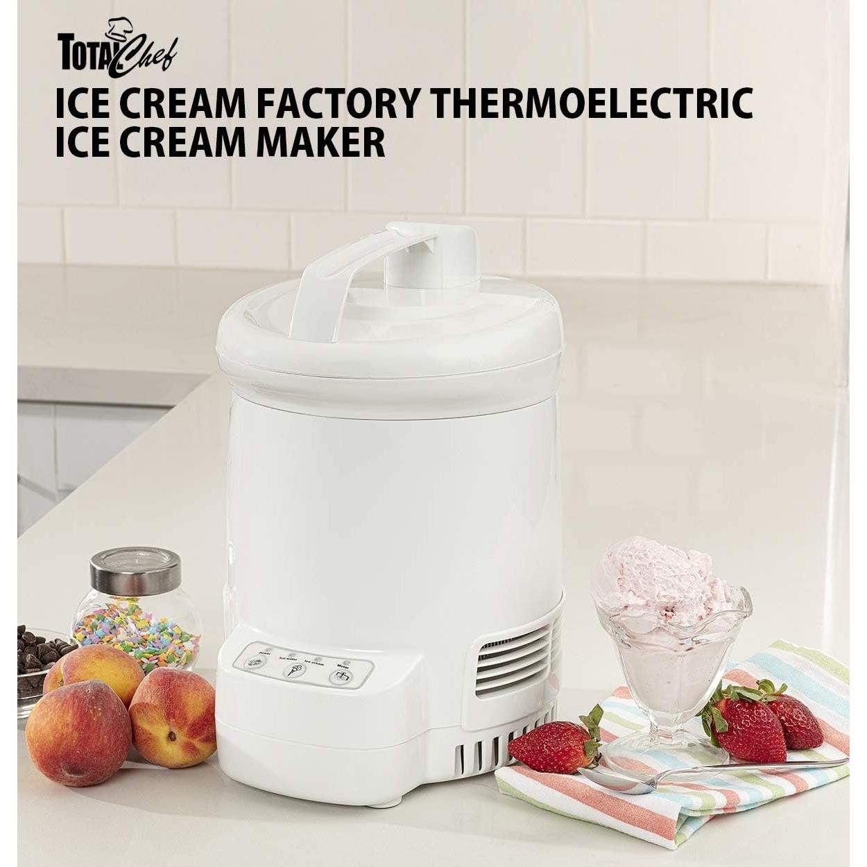 Máquina de Helados Koolatron Total Chef 1.2L Automática Blanca