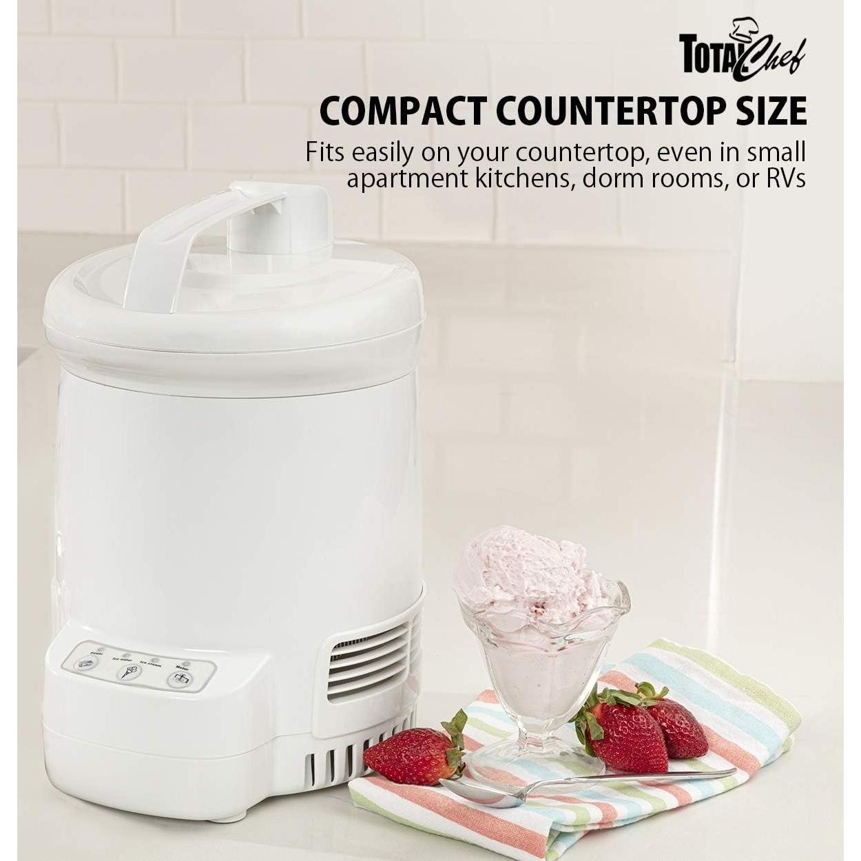 Máquina de Helados Koolatron Total Chef 1.2L Automática Blanca