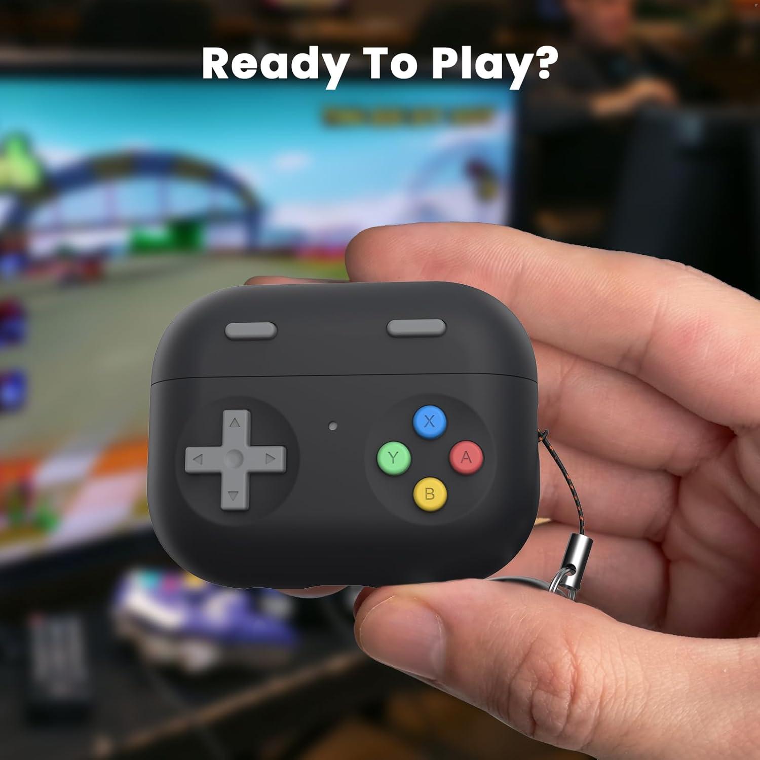 Funda Silicona Retro Delidigi para AirPods Pro 2 y 1 - Negro