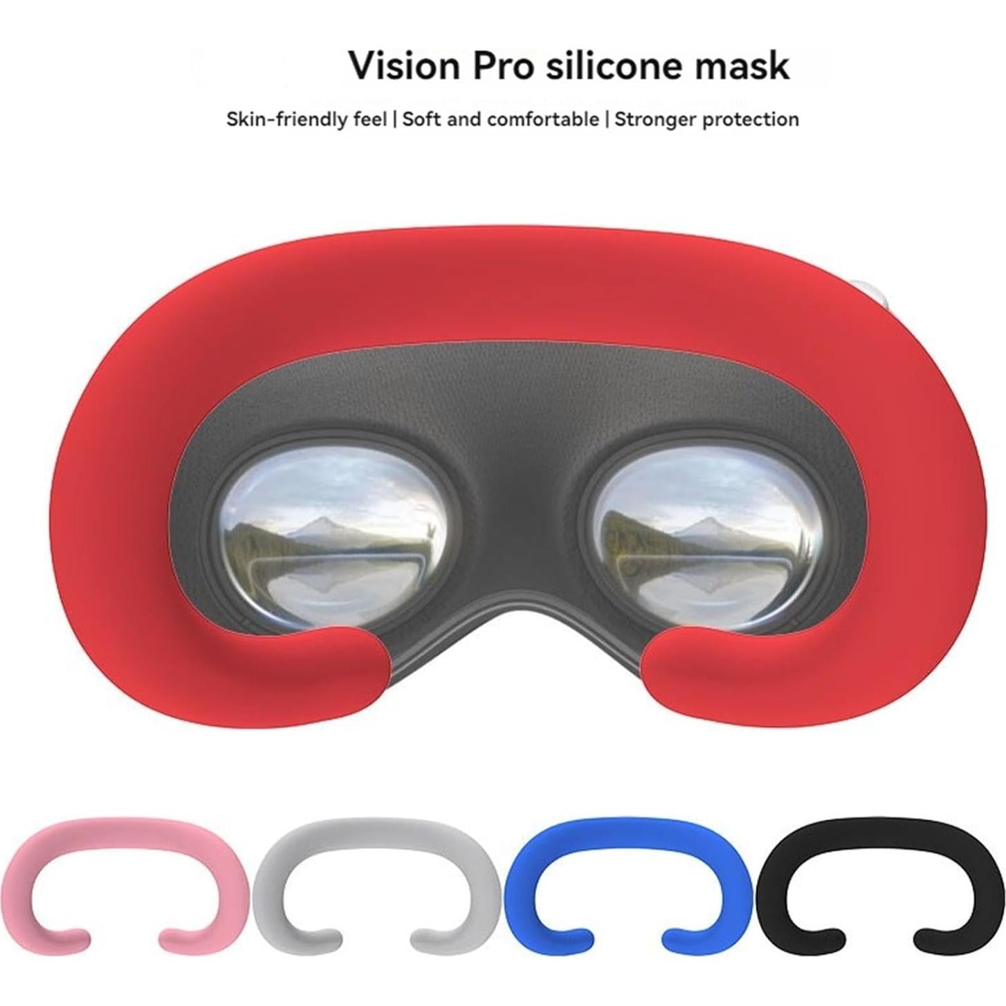 Almohadilla Facial de Silicona NUHFUFA para Vision Pro - Negro